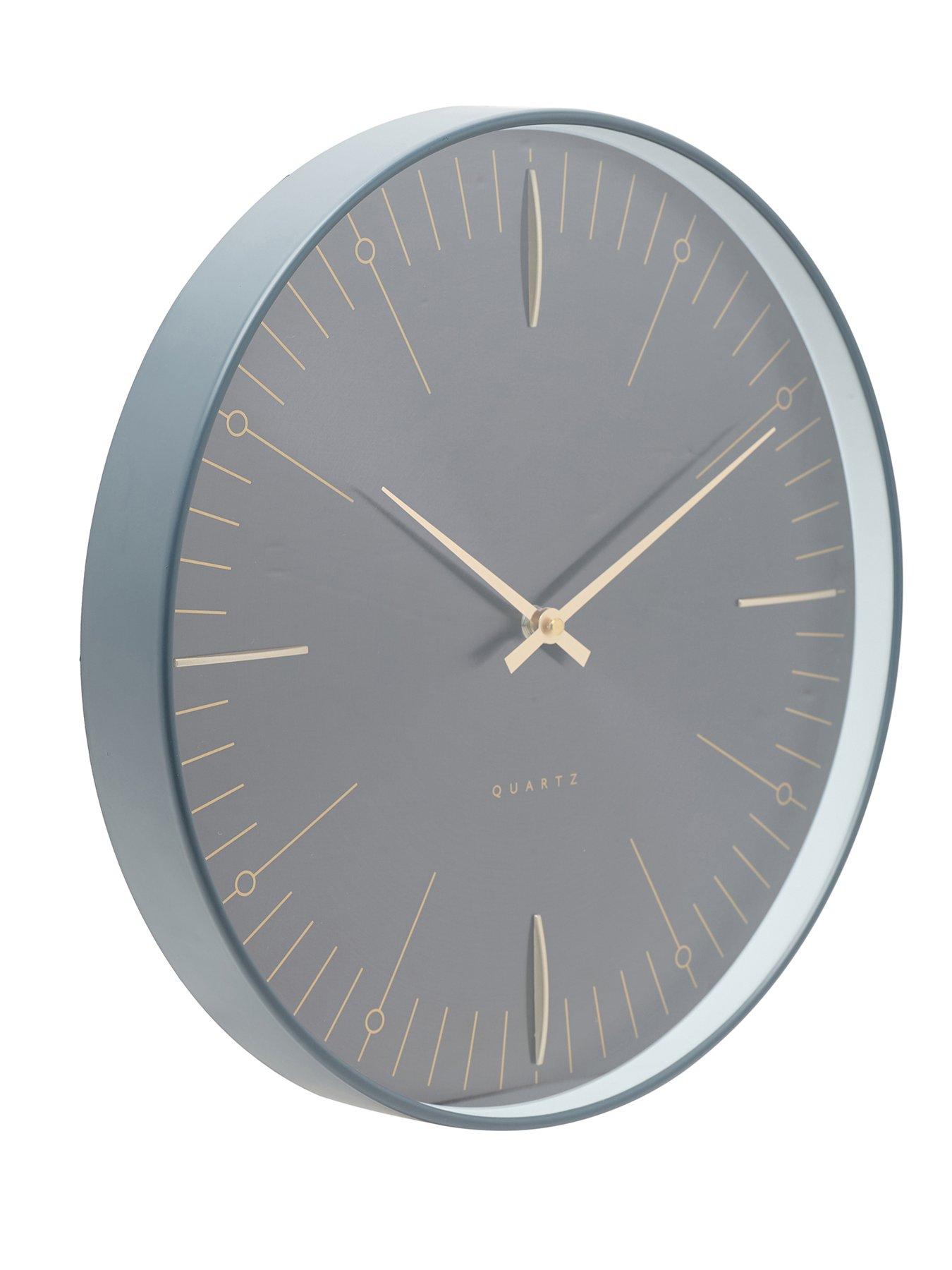 Image 2 of 2 of Interval Black and Gold Metal Wall Clock