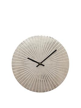 Product photograph of Interval Silver Metal Wall Clock - 30cm from very.co.uk