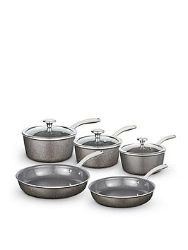Product photograph of Tower Cerastone Pro 5 Piece Cookware Set from very.co.uk
