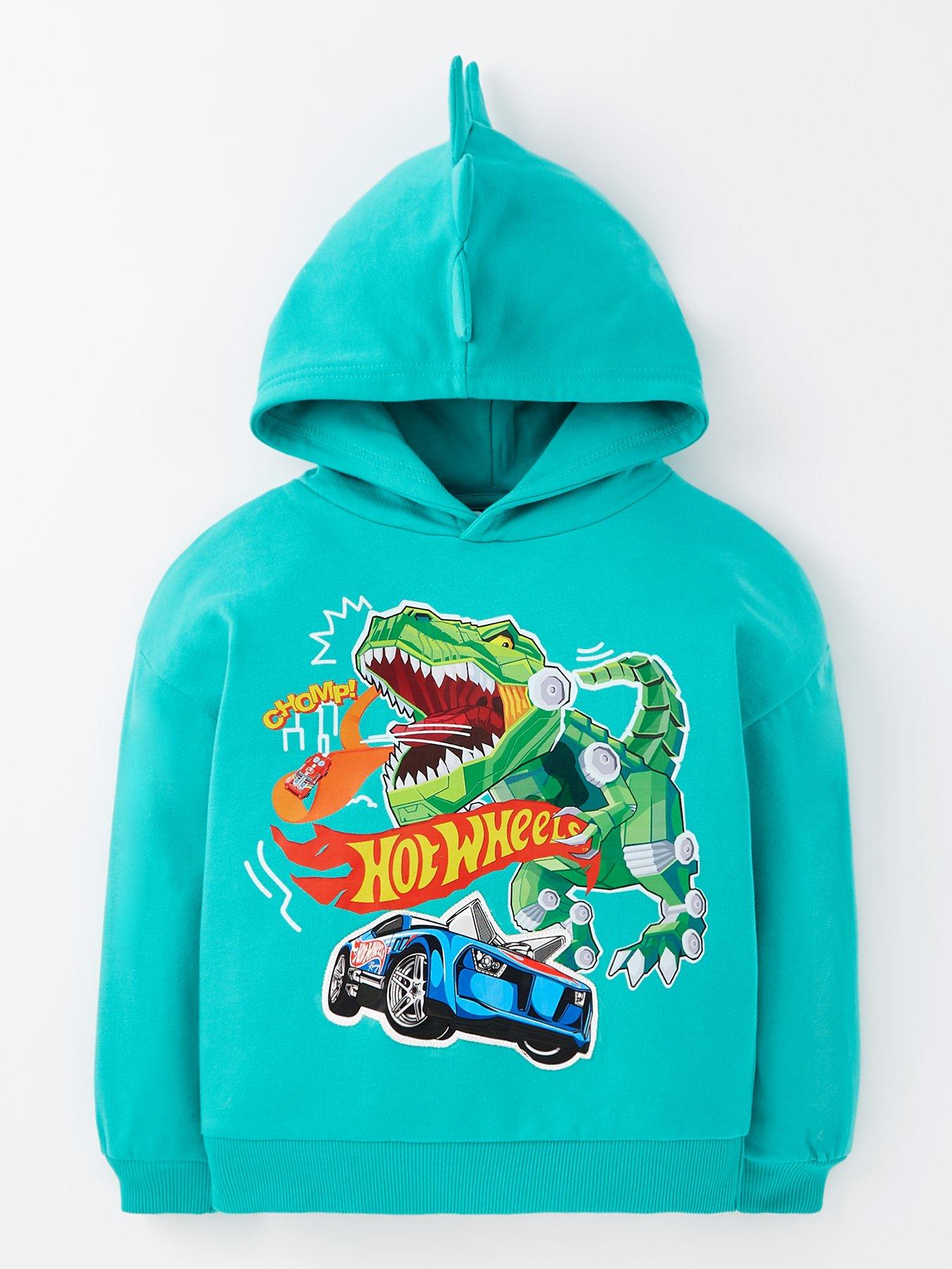 Hot Wheels Spike Detail Hoodie Green Very