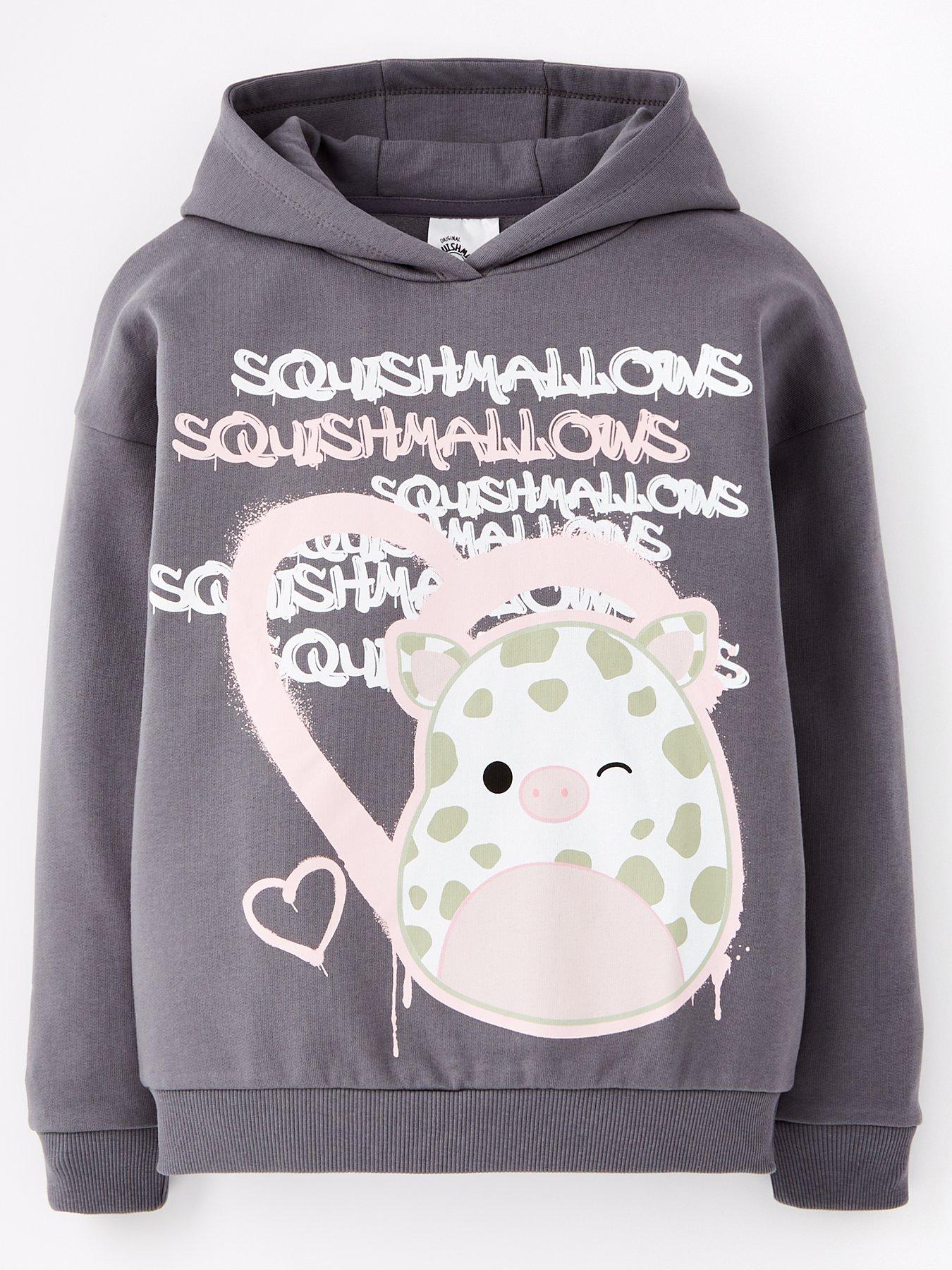 Squishmallows Oversized Hoodie Grey Very