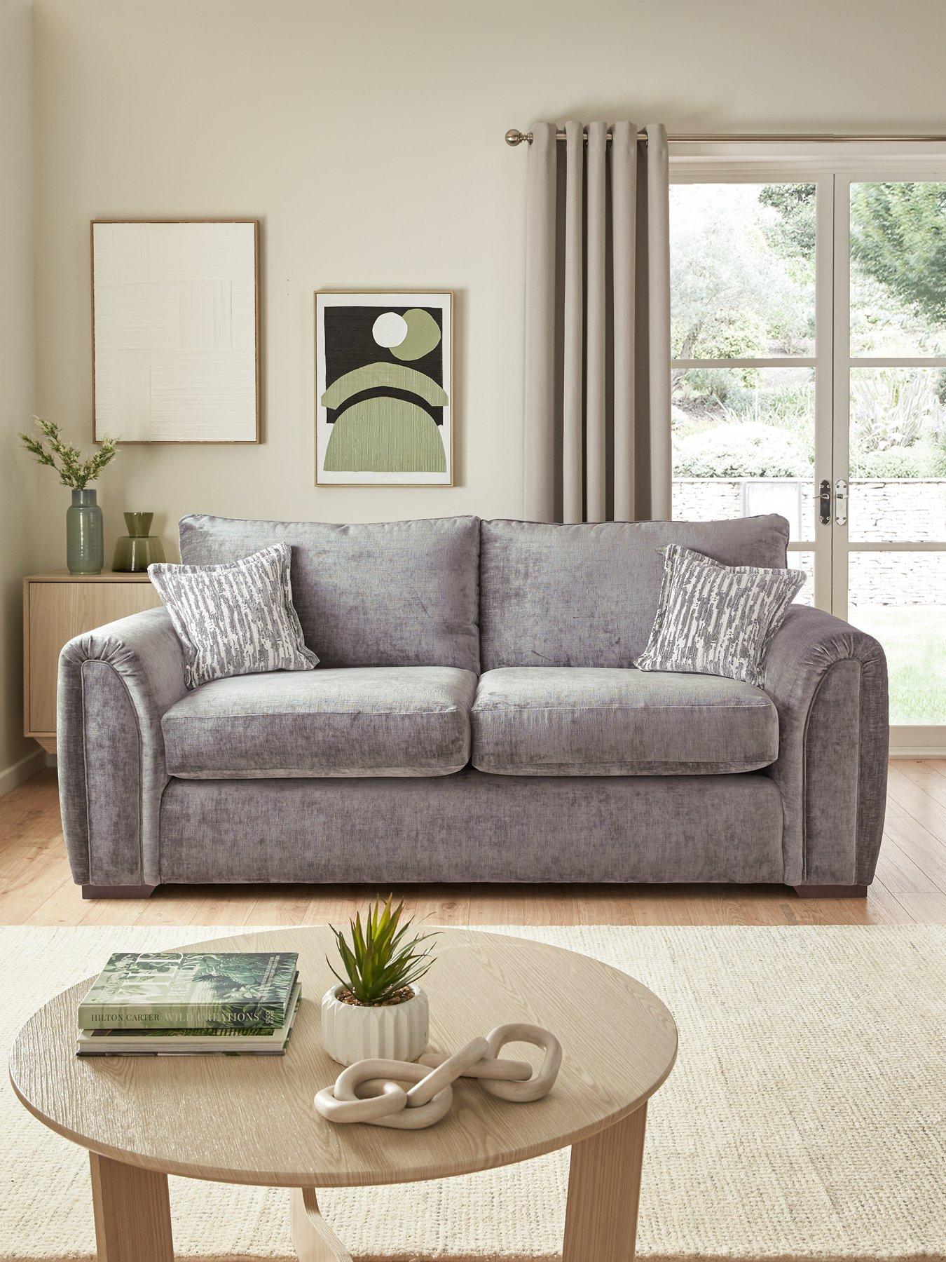 undefined Layla Fabric 3 Seater Sofa