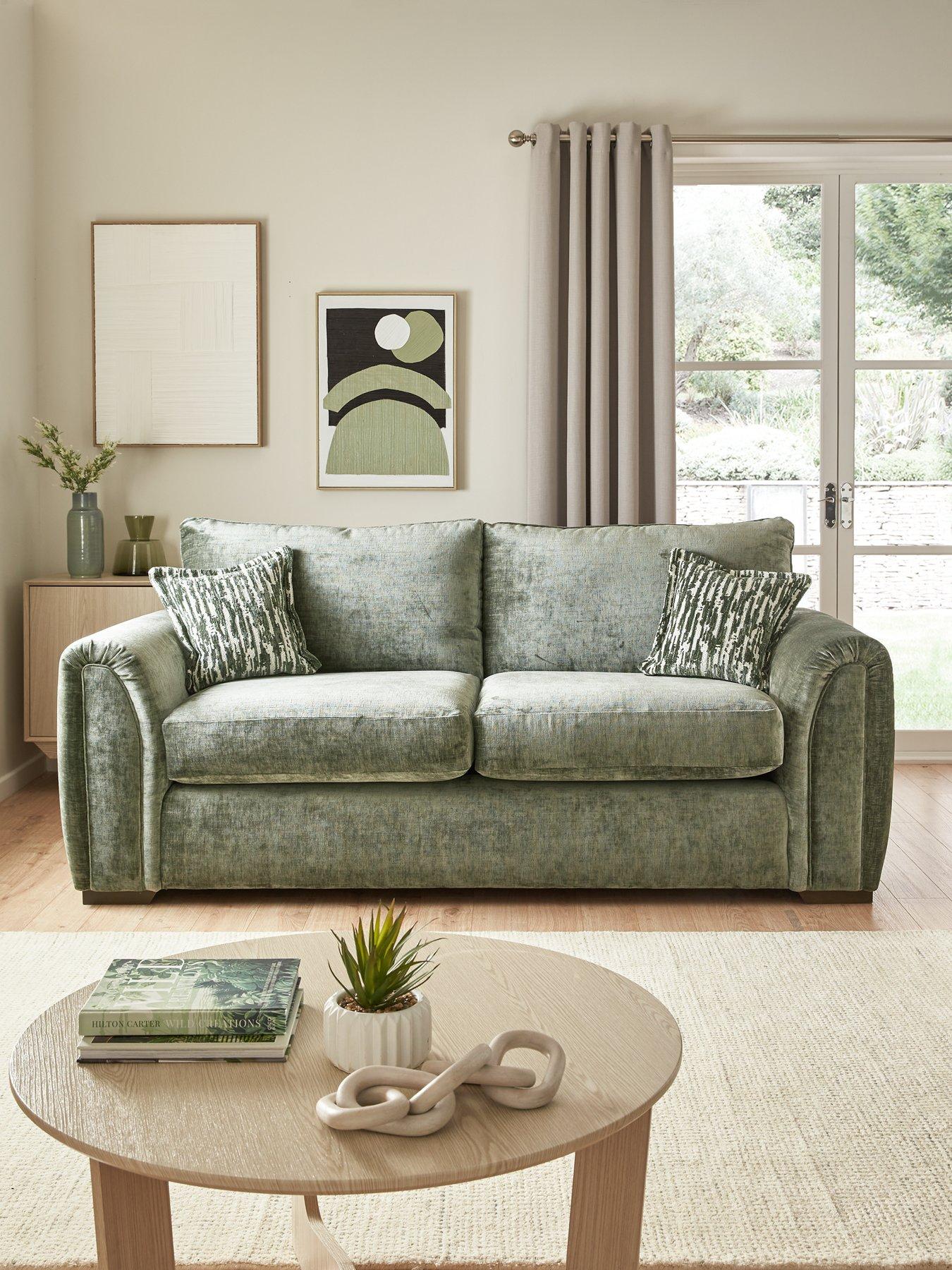 undefined Layla Fabric 3 Seater Sofa