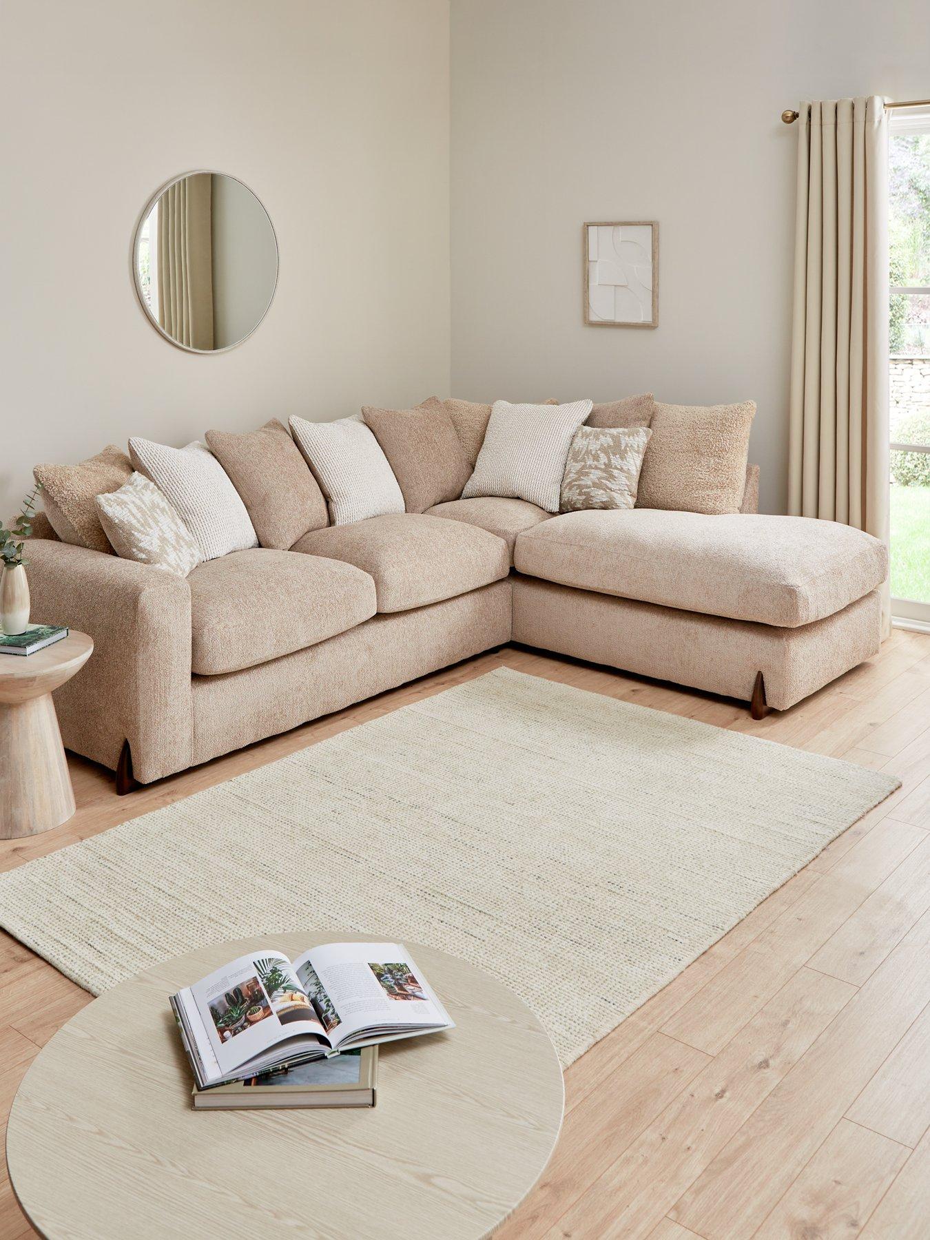undefined Sicily Fabric Right Hand Corner Chaise Sofa