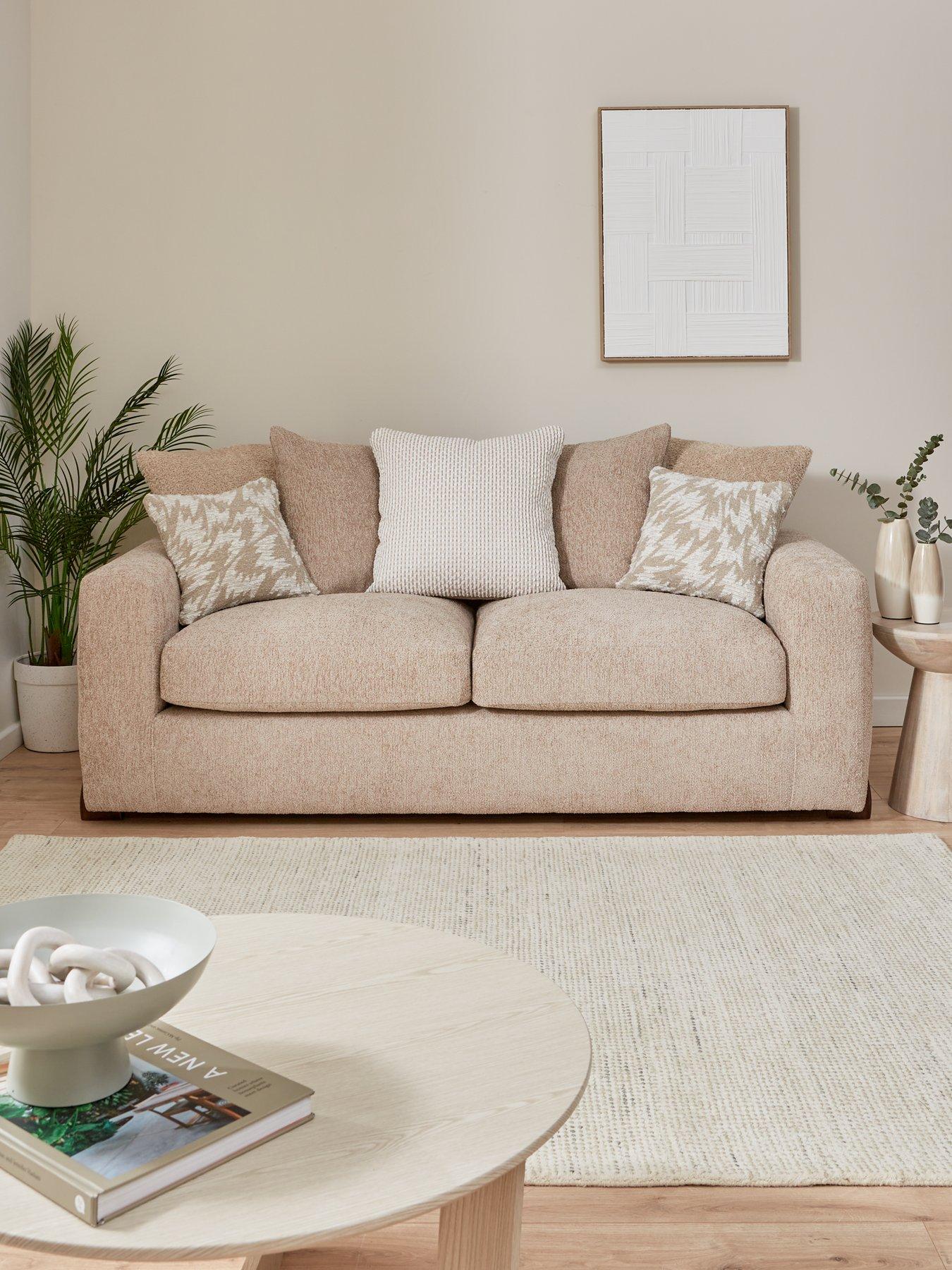 undefined Sicily Fabric 3 Seater Sofa