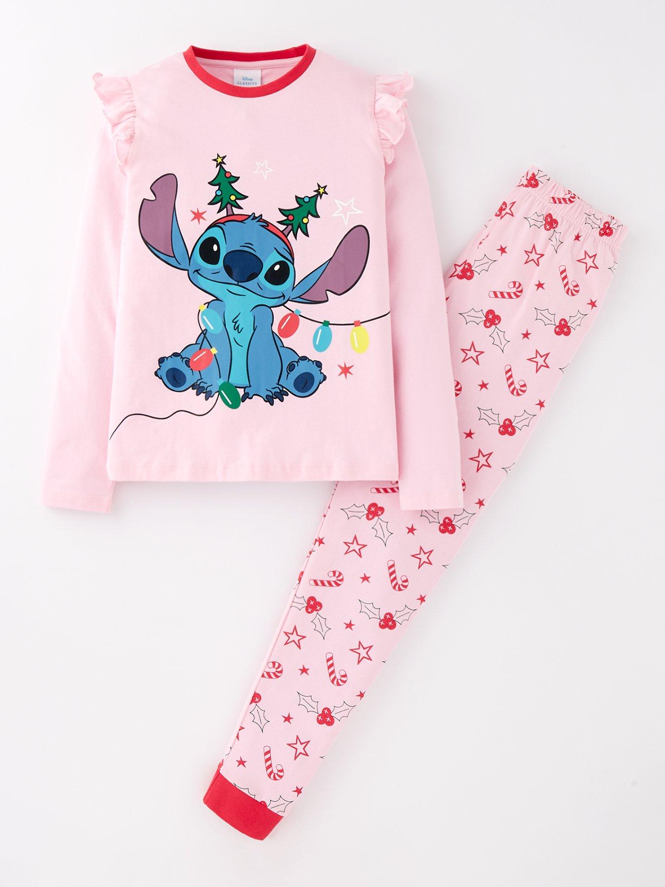 Disney Lilo Stitch Disney Stitch Christmas Frill Sleeve Pyjamas
