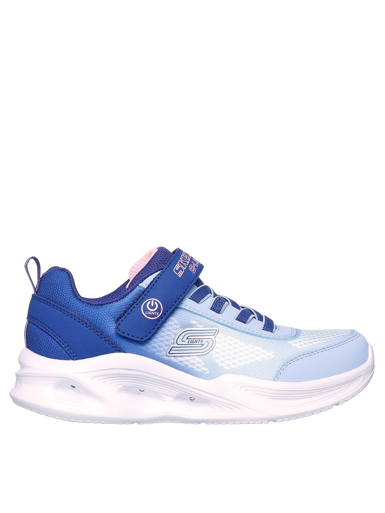 Skechers Girls Sola Glow Lighted Trainer Very