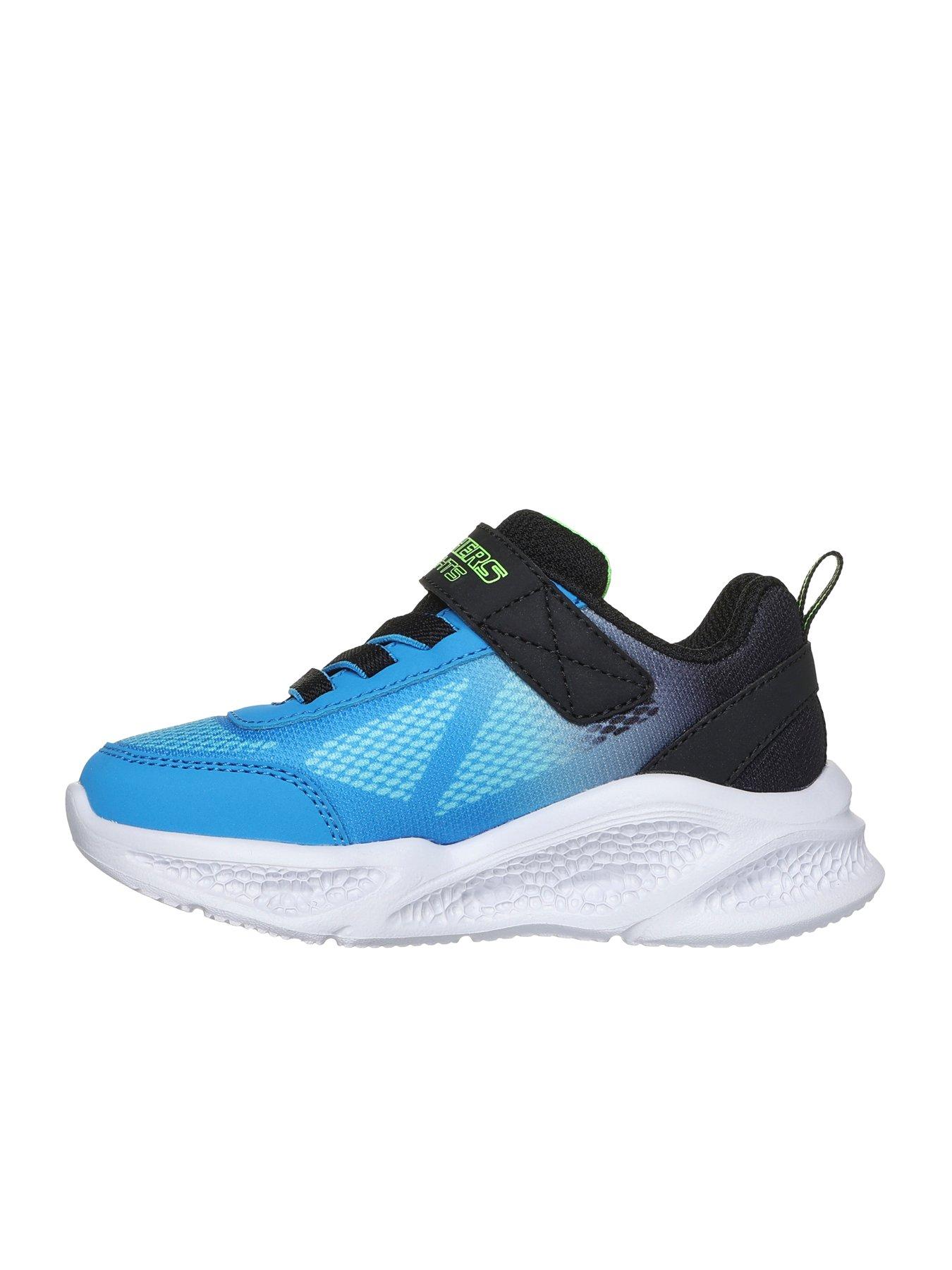 Skechers Toddler Boys Meteor Lights Lighted Trainer Black Very