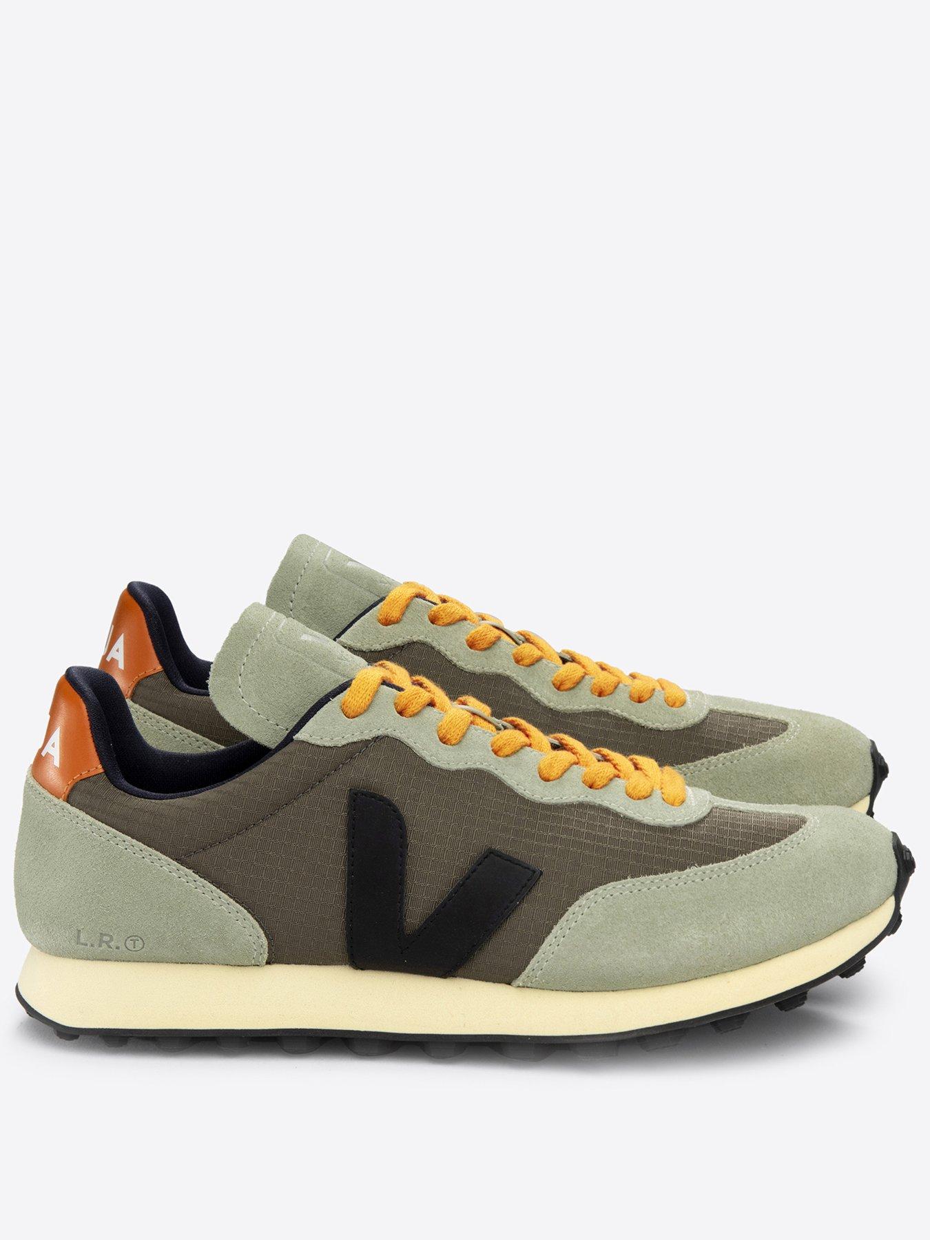 Veja Mens Rio Branco Trainers Navy Khaki Very