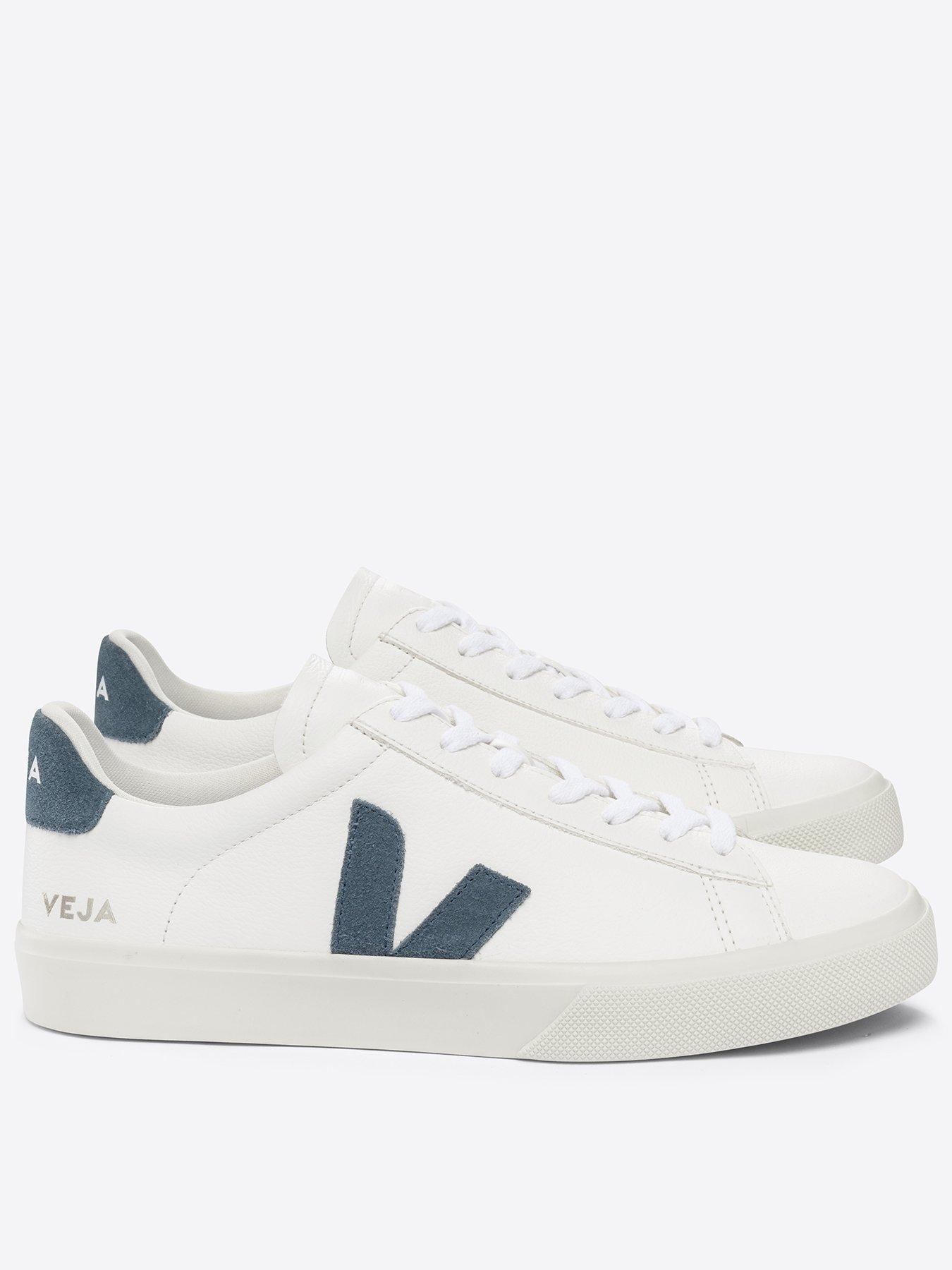 Veja Men's Campo Trainers - White/Blue | Very.co.uk