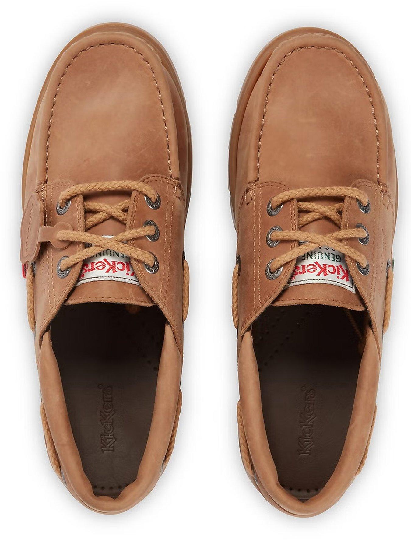 Image 4 of 5 of Kickers Lennon Boat Shoes - Tan