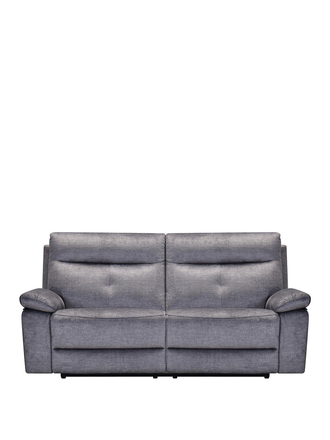 Product photograph of Very Home Ivana 3 Seater Fabric Power Recliner from very.co.uk