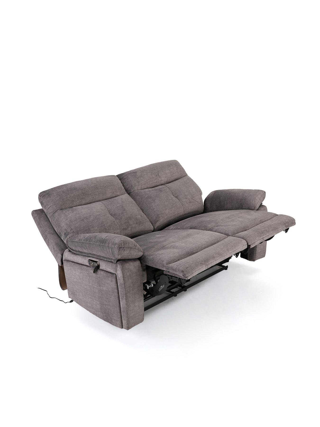 Very Home Ivana Seater Fabric Power Recliner Sofa with USB