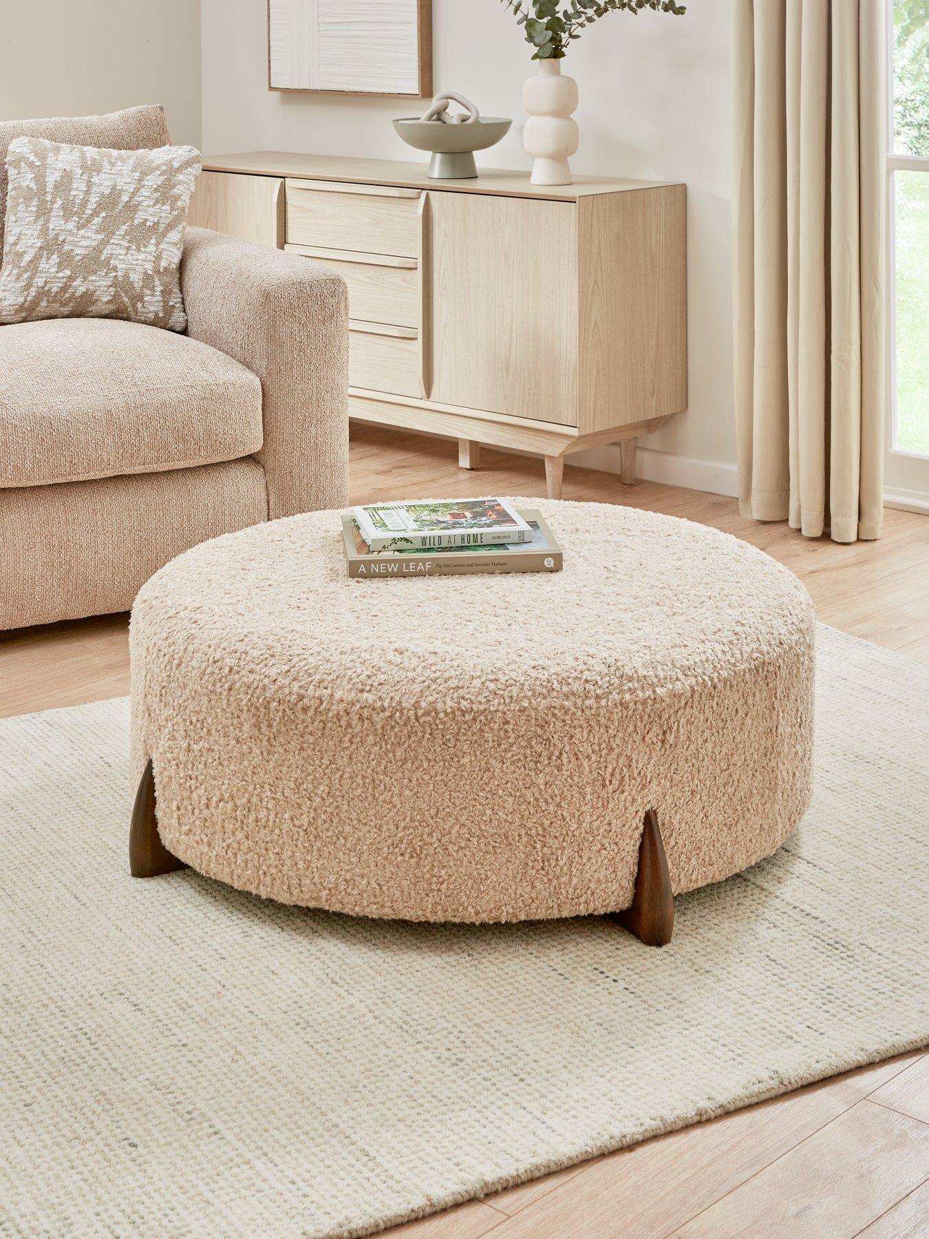 Product photograph of Very Home Sicily Footstool from very.co.uk