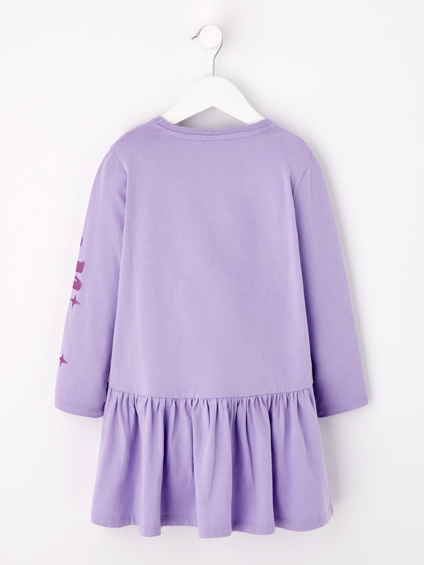 Disney Minnie Mouse Skater Long Sleeve Dress - Purple | Very