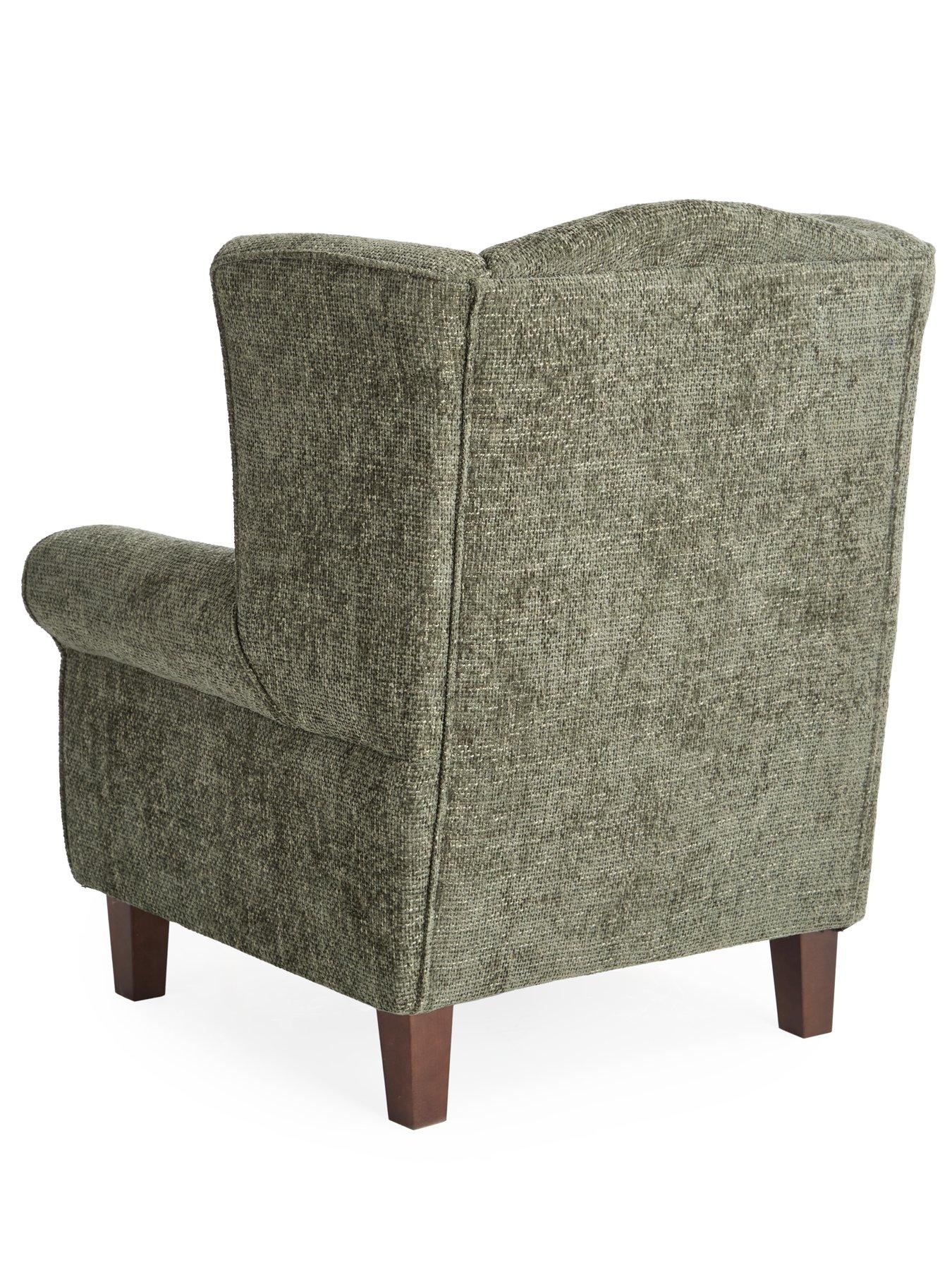 Image 7 of 7 of The Very Collection Denton Chunky Weave Fabric Wing&nbsp;Chair - FSC&reg; Certified