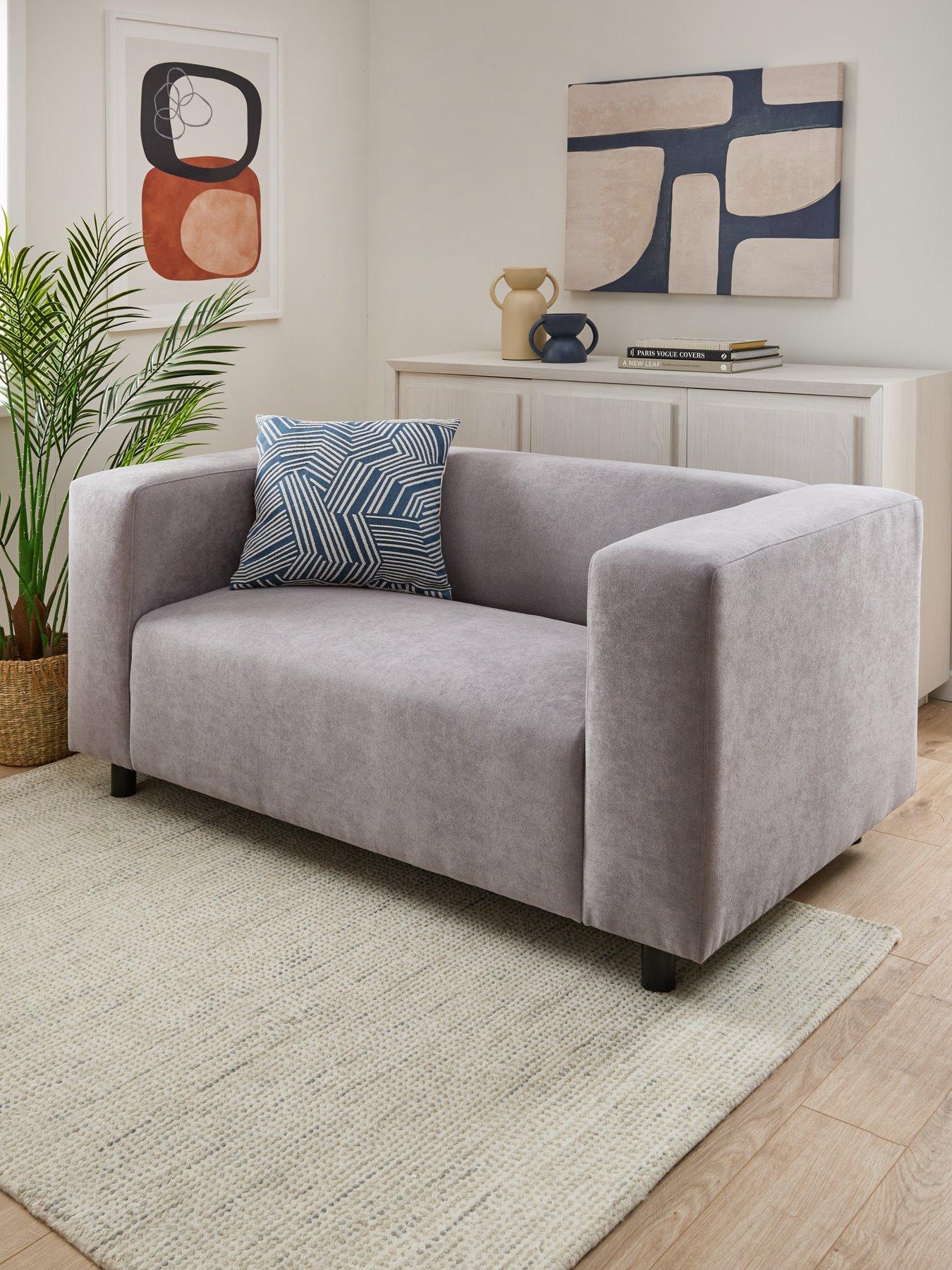 Product photograph of Very Home Clarke 2 Seater Fabric Sofa from very.co.uk