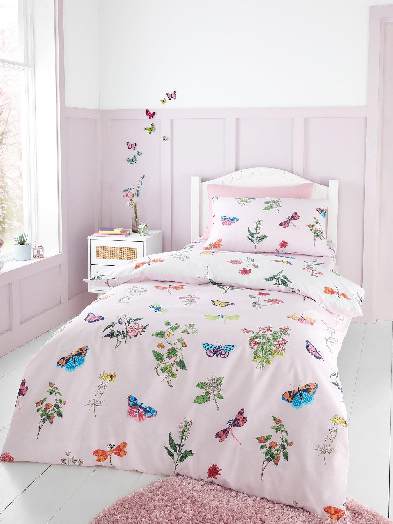 Product photograph of Rhs Butterfly Garden Duvet Cover Set - Multi from very.co.uk