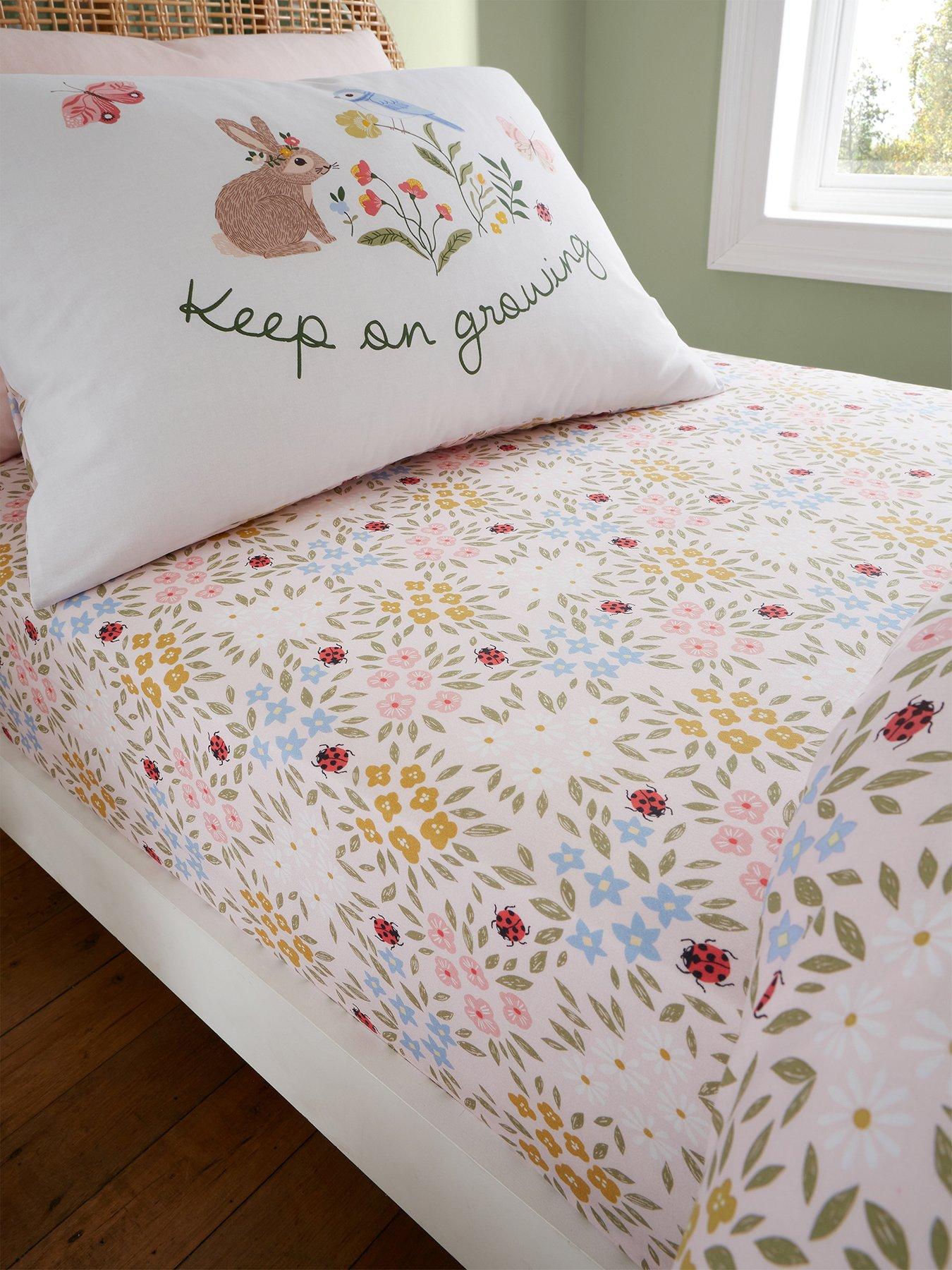 RHS Garden Animals Fitted Sheet - Multi