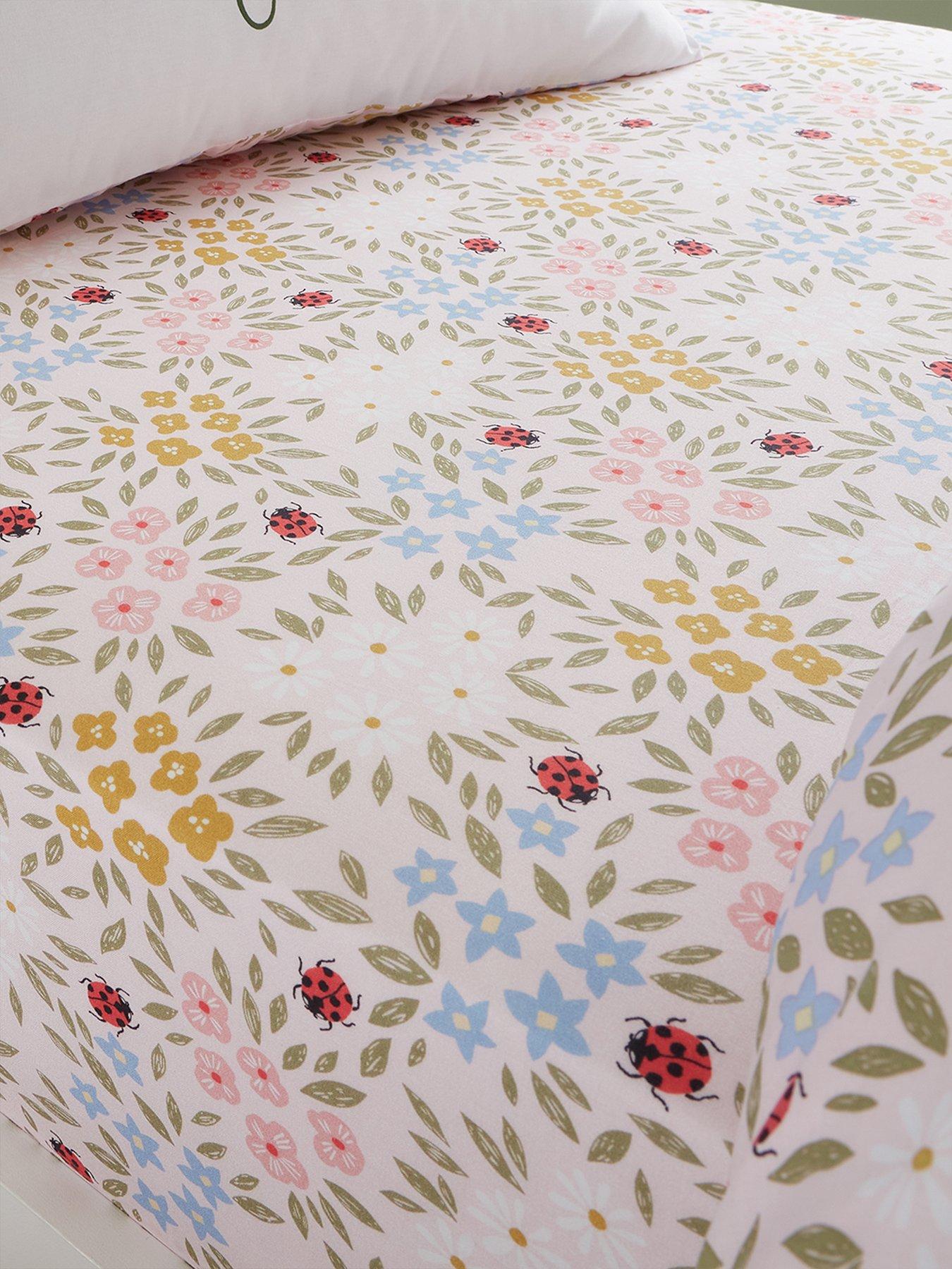 Image 3 of 3 of RHS Garden Animals Fitted Sheet - Multi