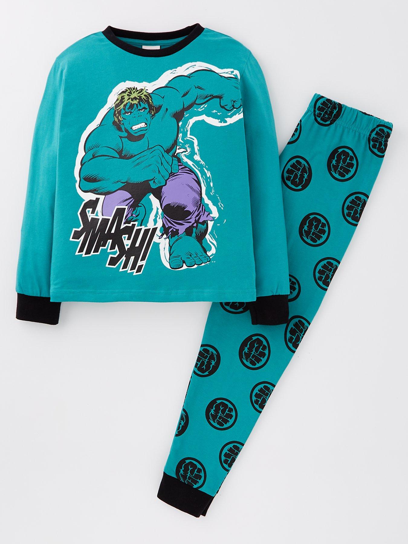 undefined Hulk Long Sleeve Pyjamas - Green