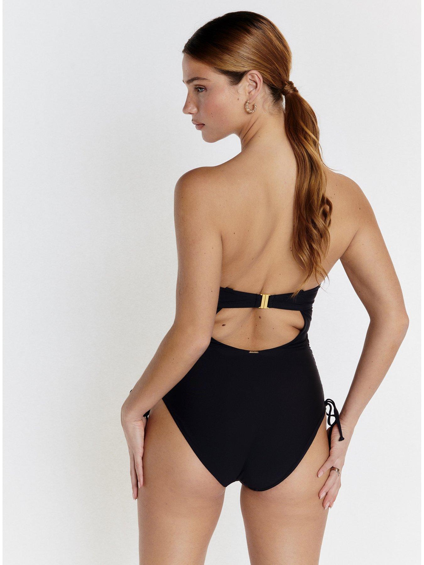 Boux Avenue Panama Smoothing Swimsuit Black Very