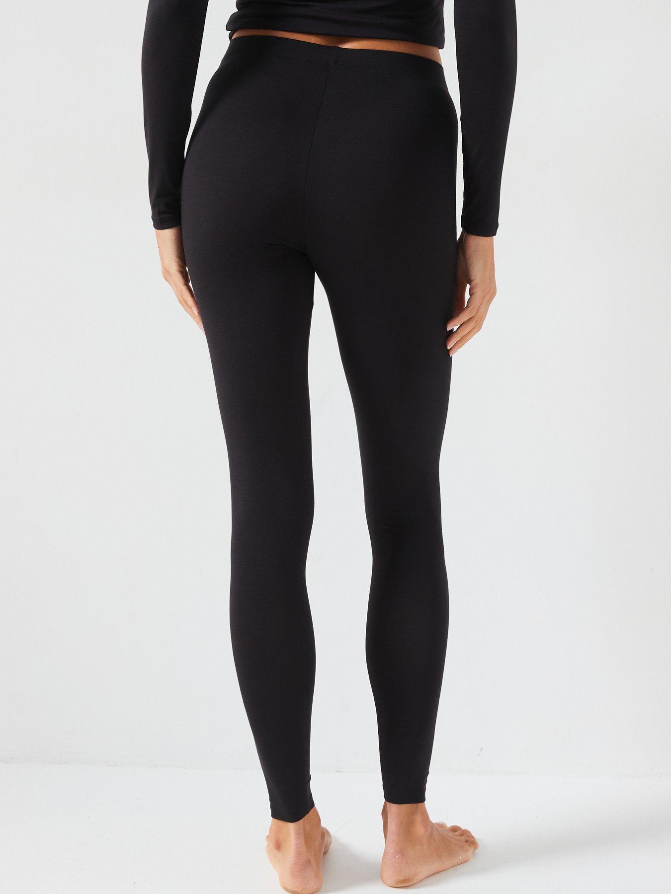 Image 3 of 4 of Everyday 2pk Light Weight Thermal Leggings - Black