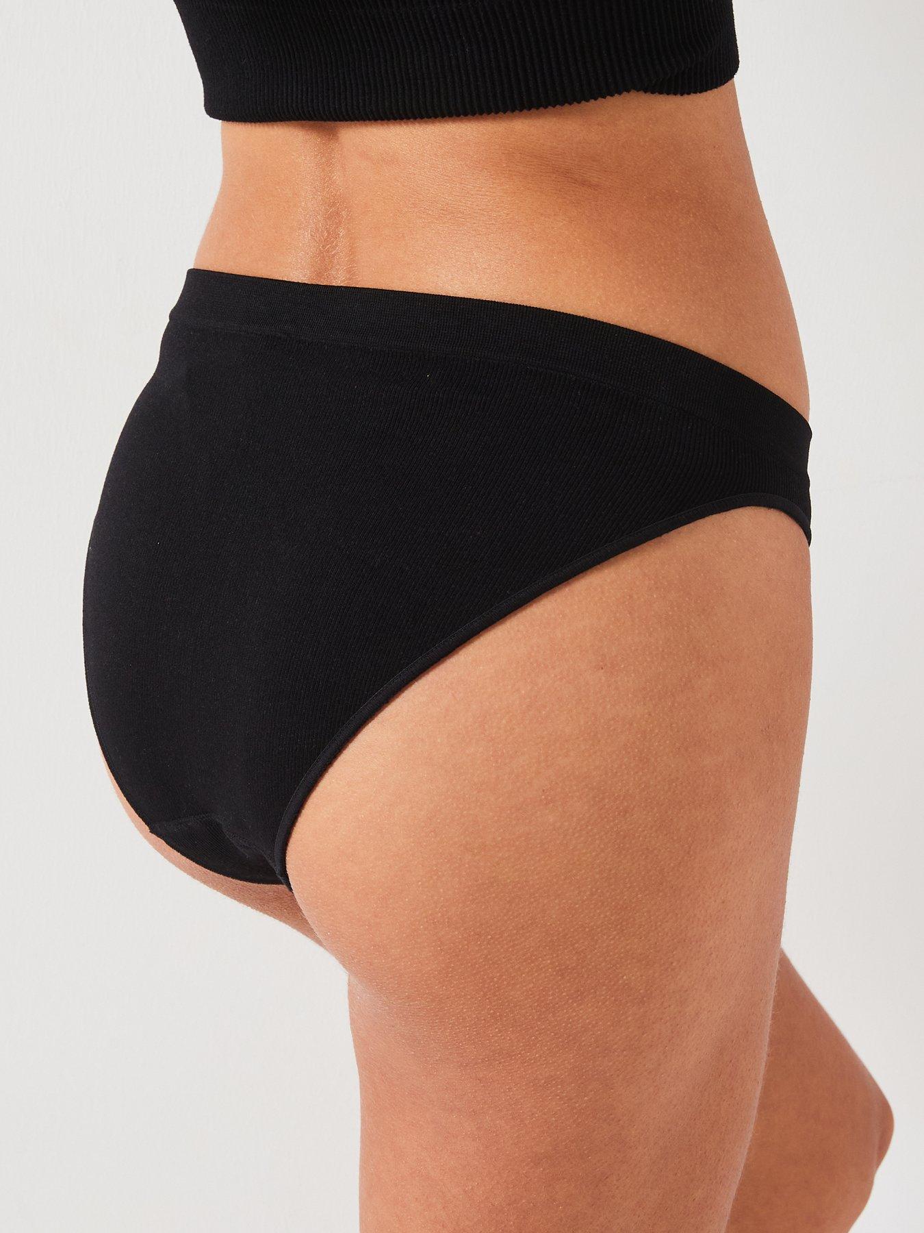 Image 3 of 5 of Everybody 3pk Embroidered Bikini Briefs - Black/White/Grey