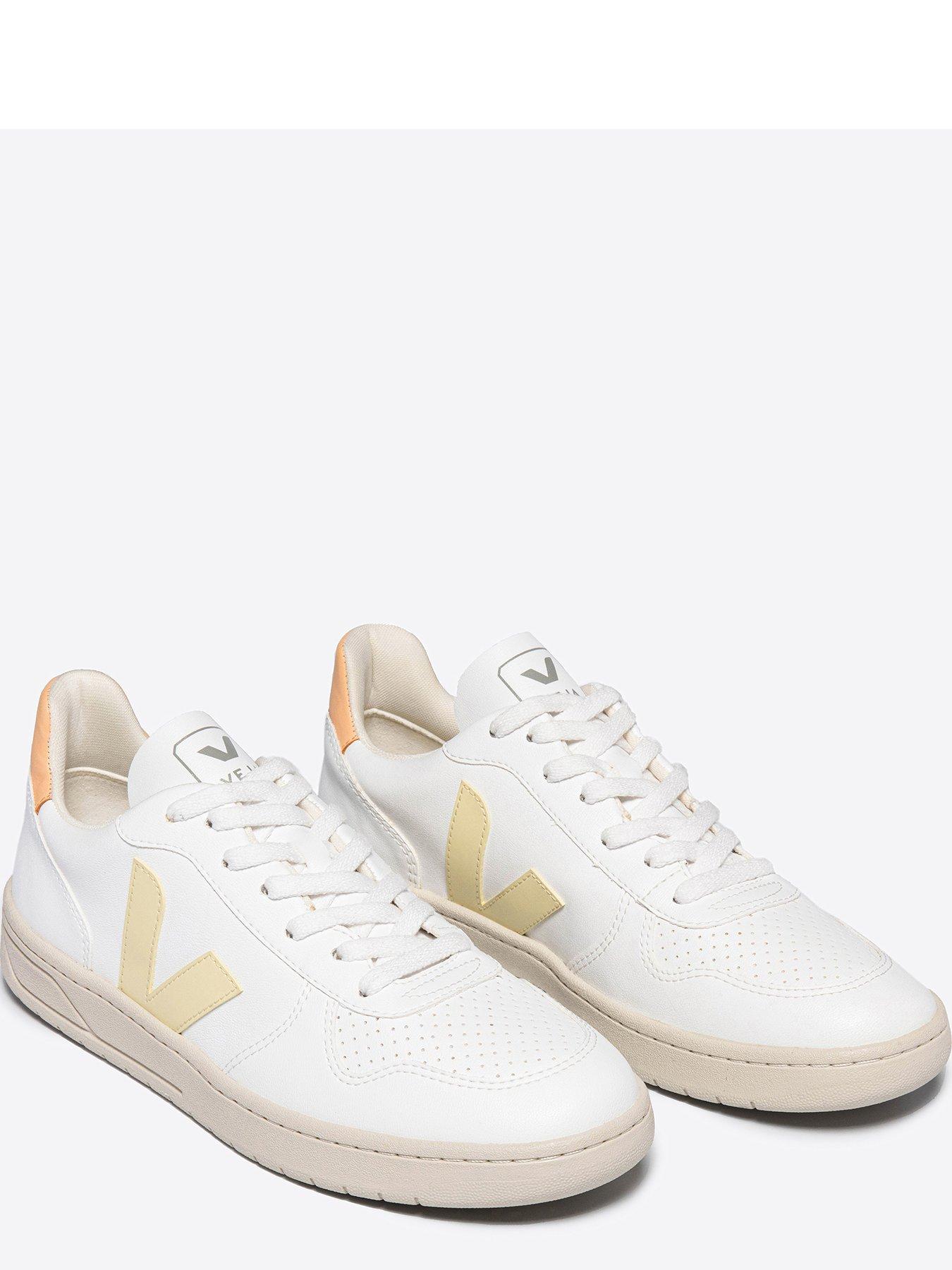 Women s V 10 Trainers White Yellow