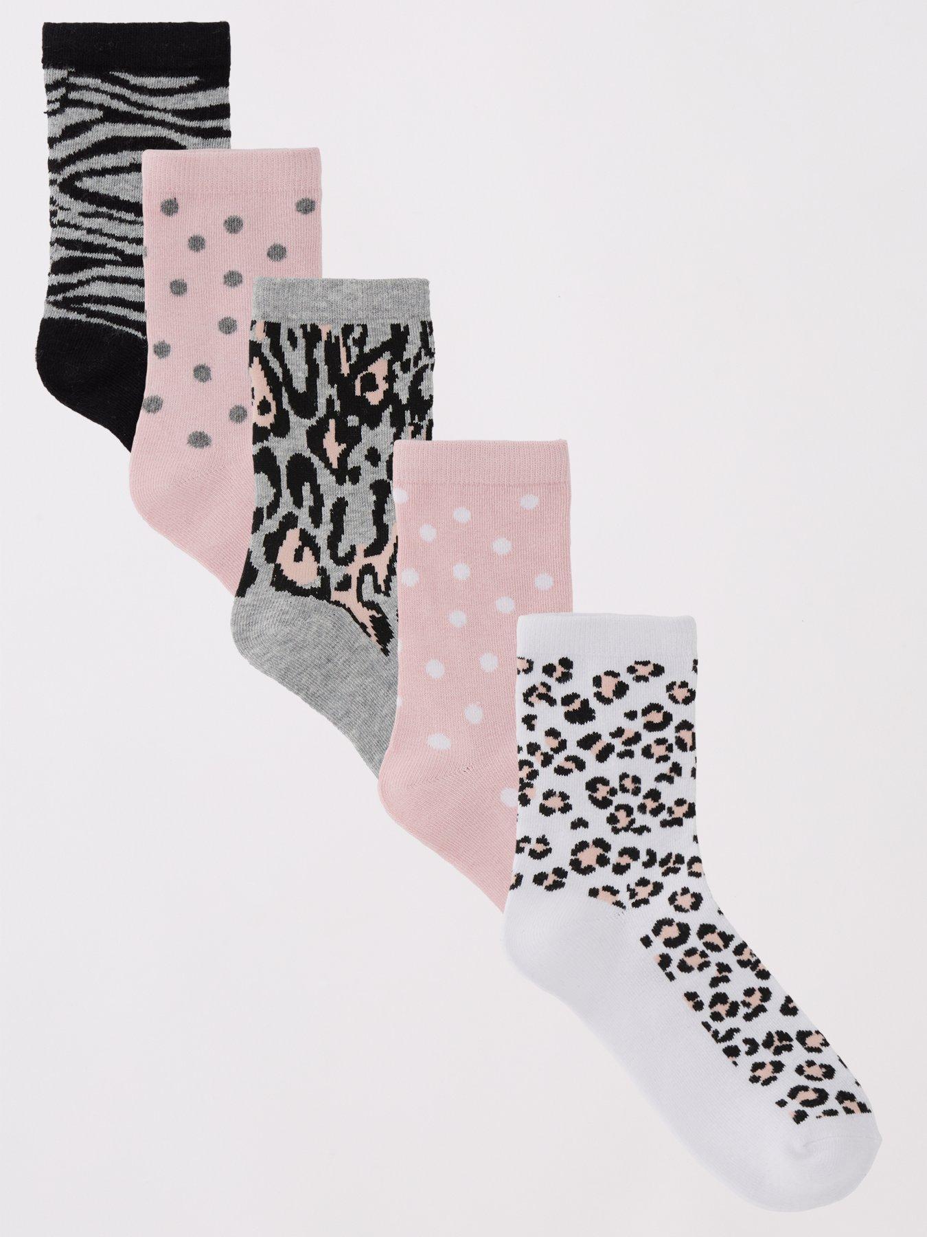 undefined 5pk Printed Ankle Socks - Multi