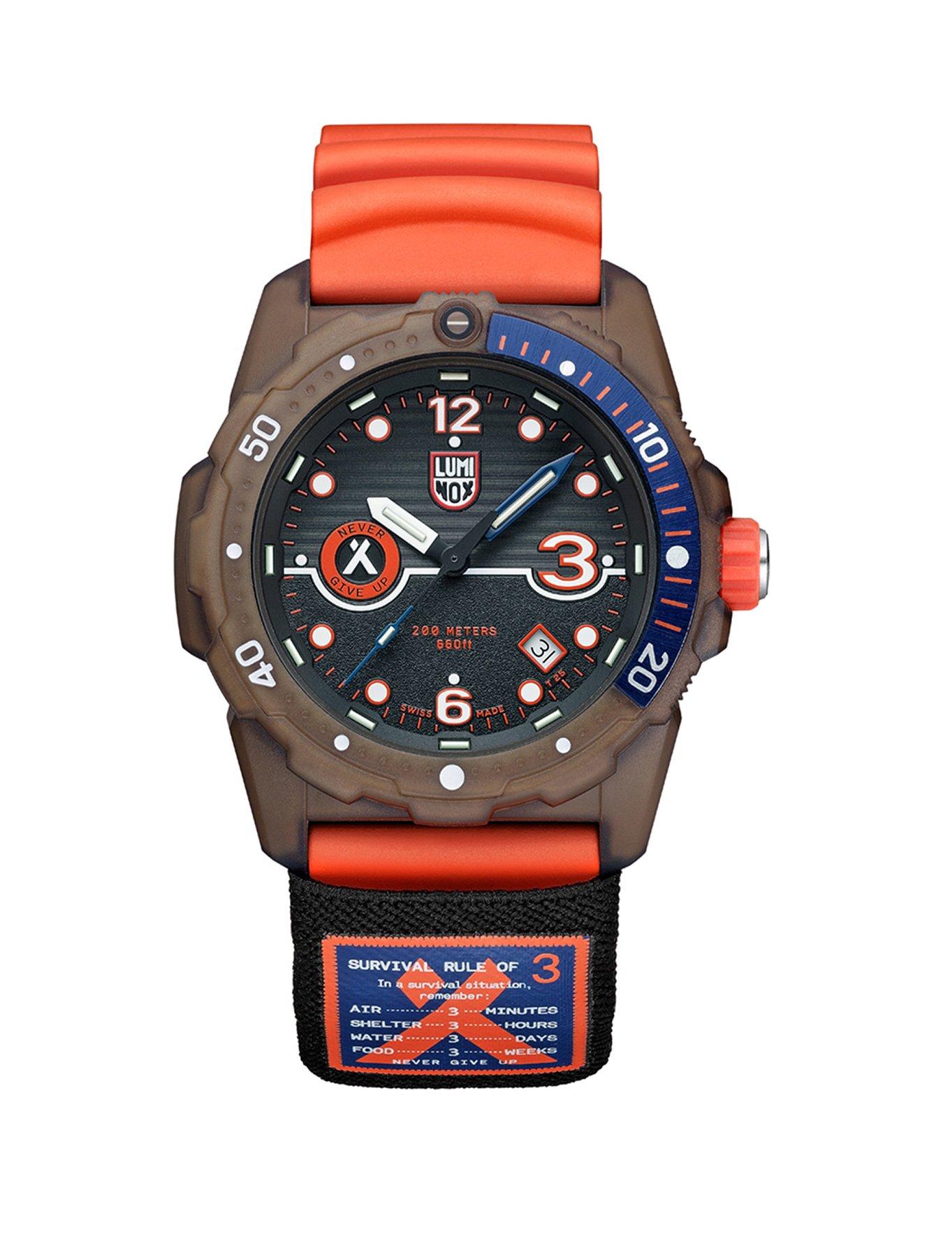 Product photograph of Luminox Bear Grylls Survival Sea 3720 Series from very.co.uk