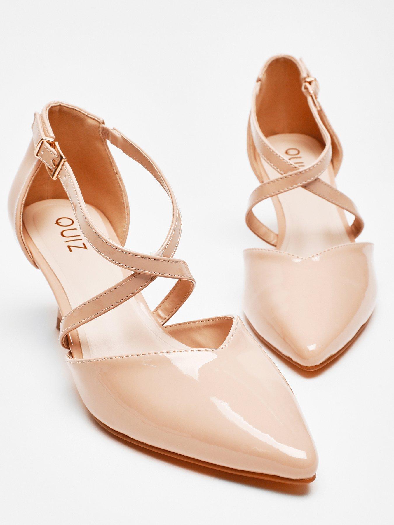 Quiz Nude Patent Low Court Heels Very