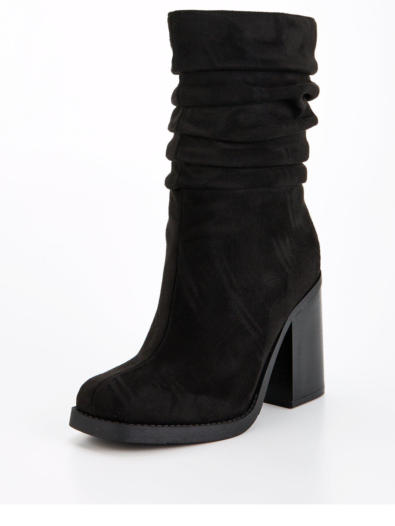 Block heel slouch boots online