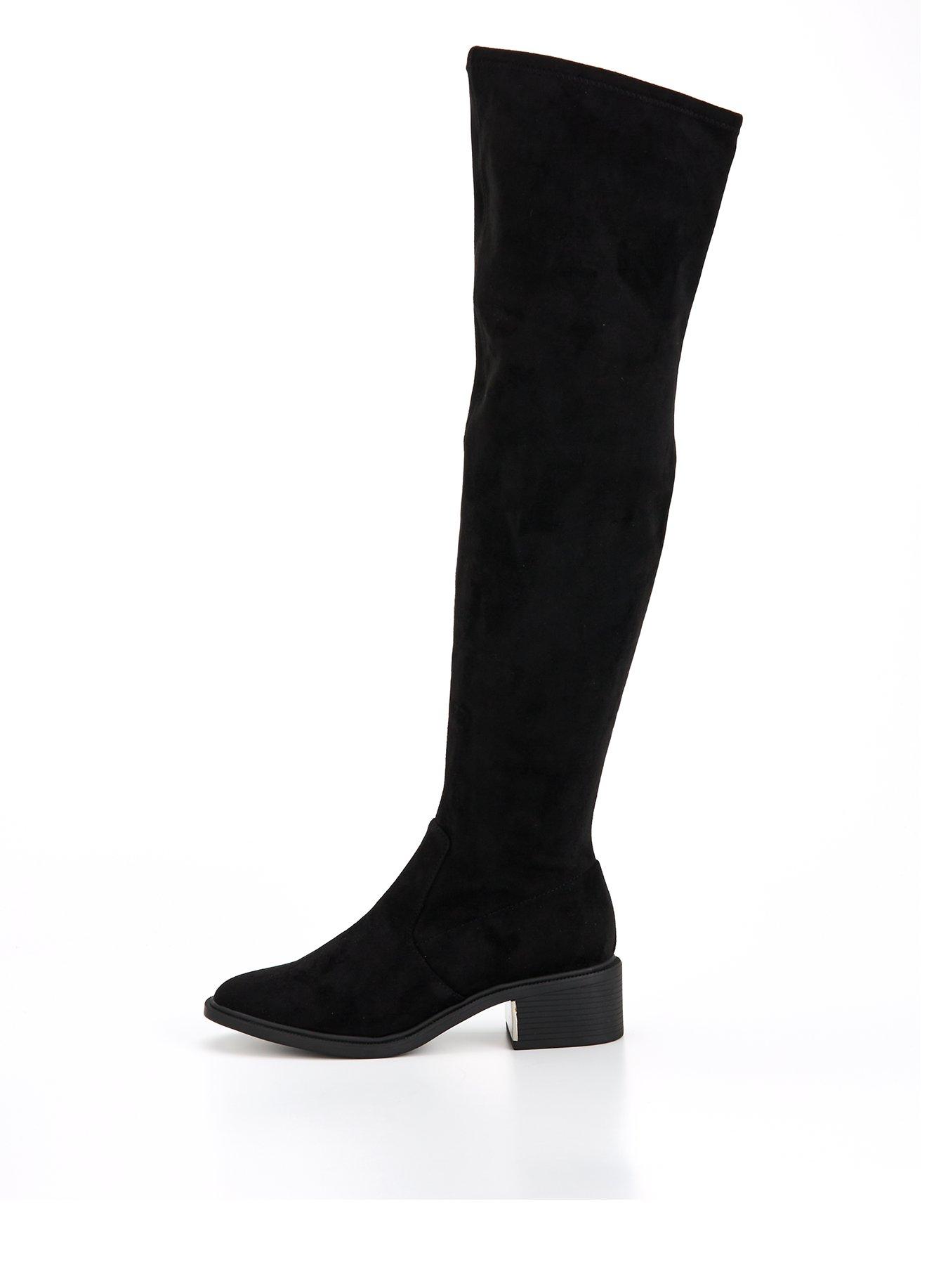 Everyday Wide Over The Knee Boot Black Very