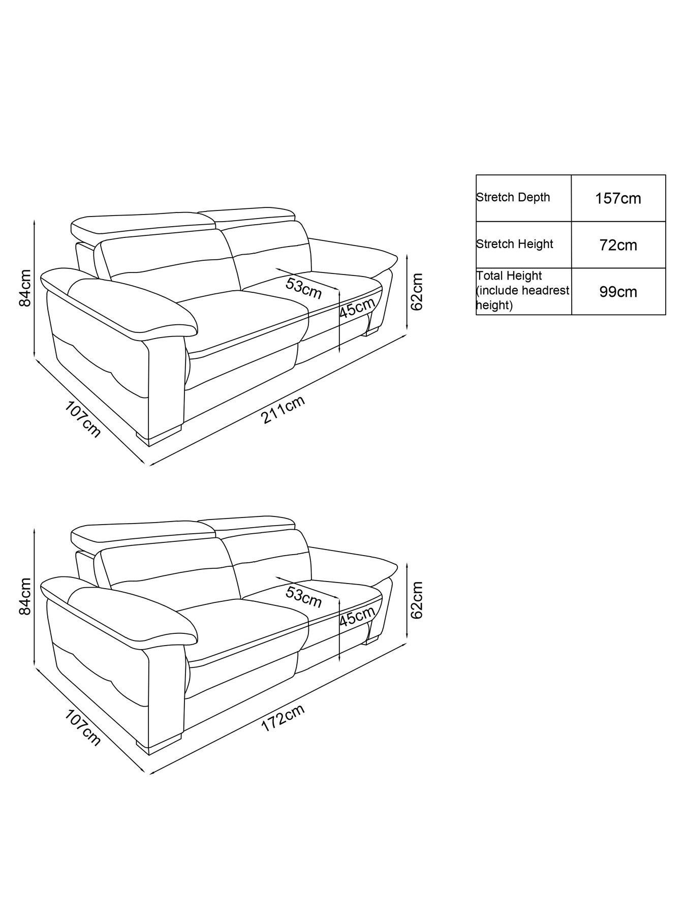 Image 5 of 5 of The Very Collection Bowen 3 + 2 Seater Power Recliner Sofa Set (Buy &amp; SAVE!)