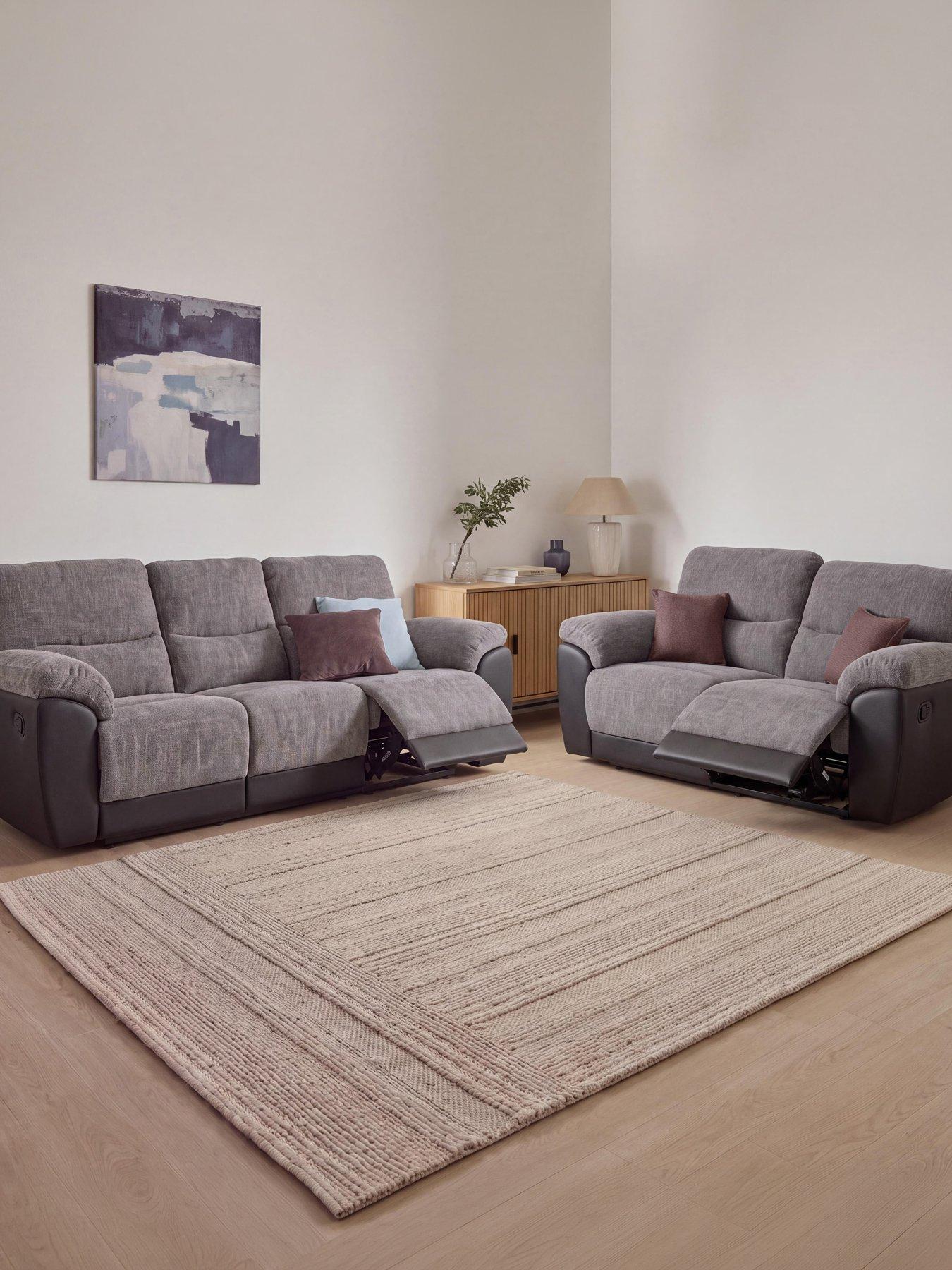 The Very Collection Santori 3 + 2 Seater Fabric Recliner Sofa - FSC® Certified