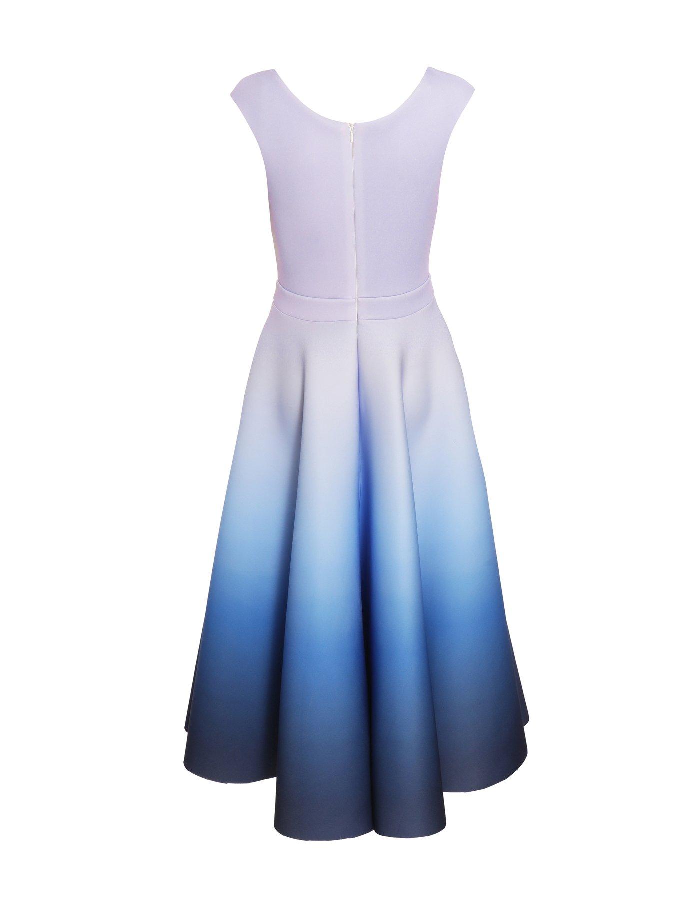 Quiz Blue Ombre Midi Skater Dress Very