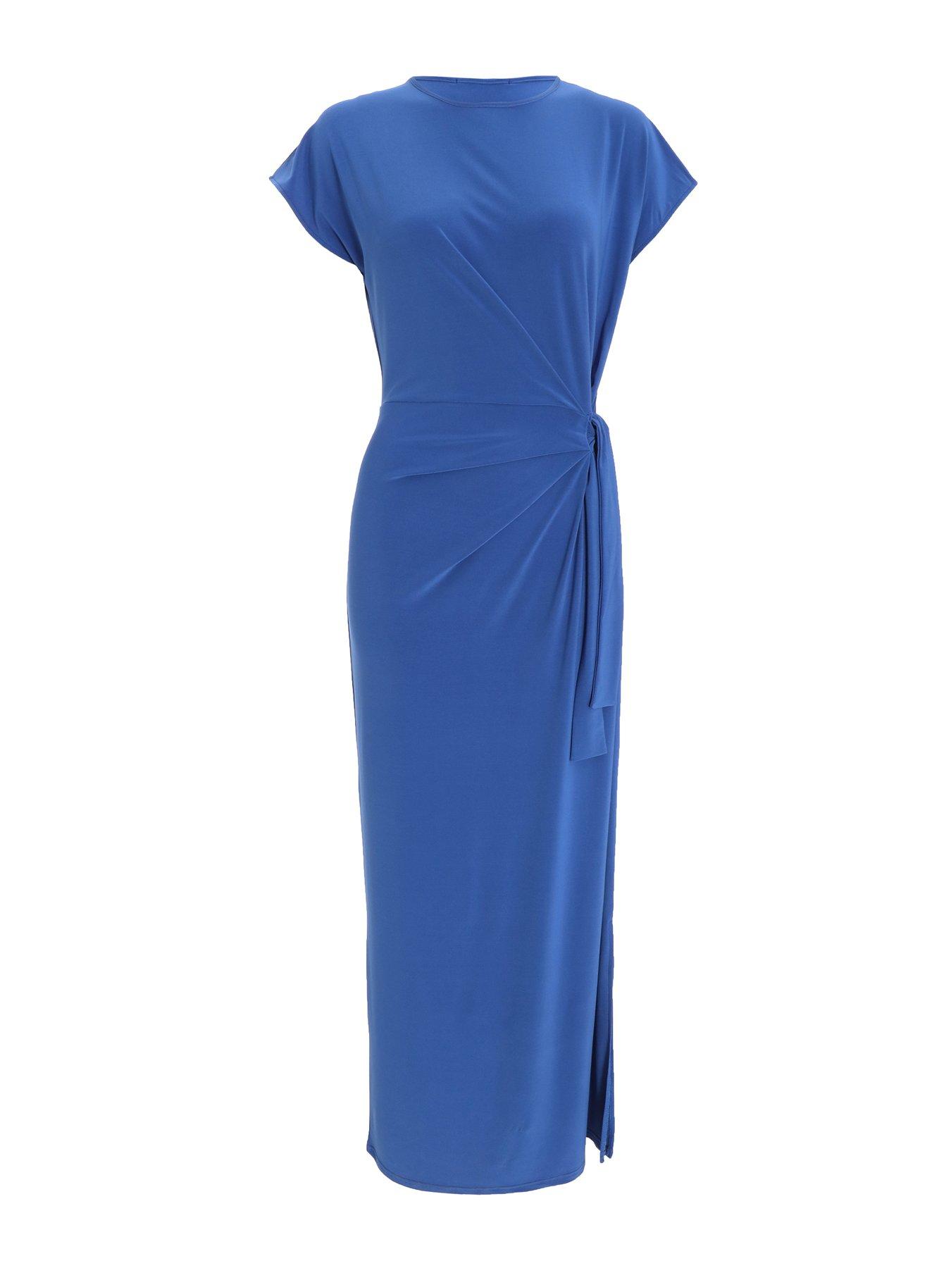 Quiz Blue Twist Maxi Dress | Very.co.uk