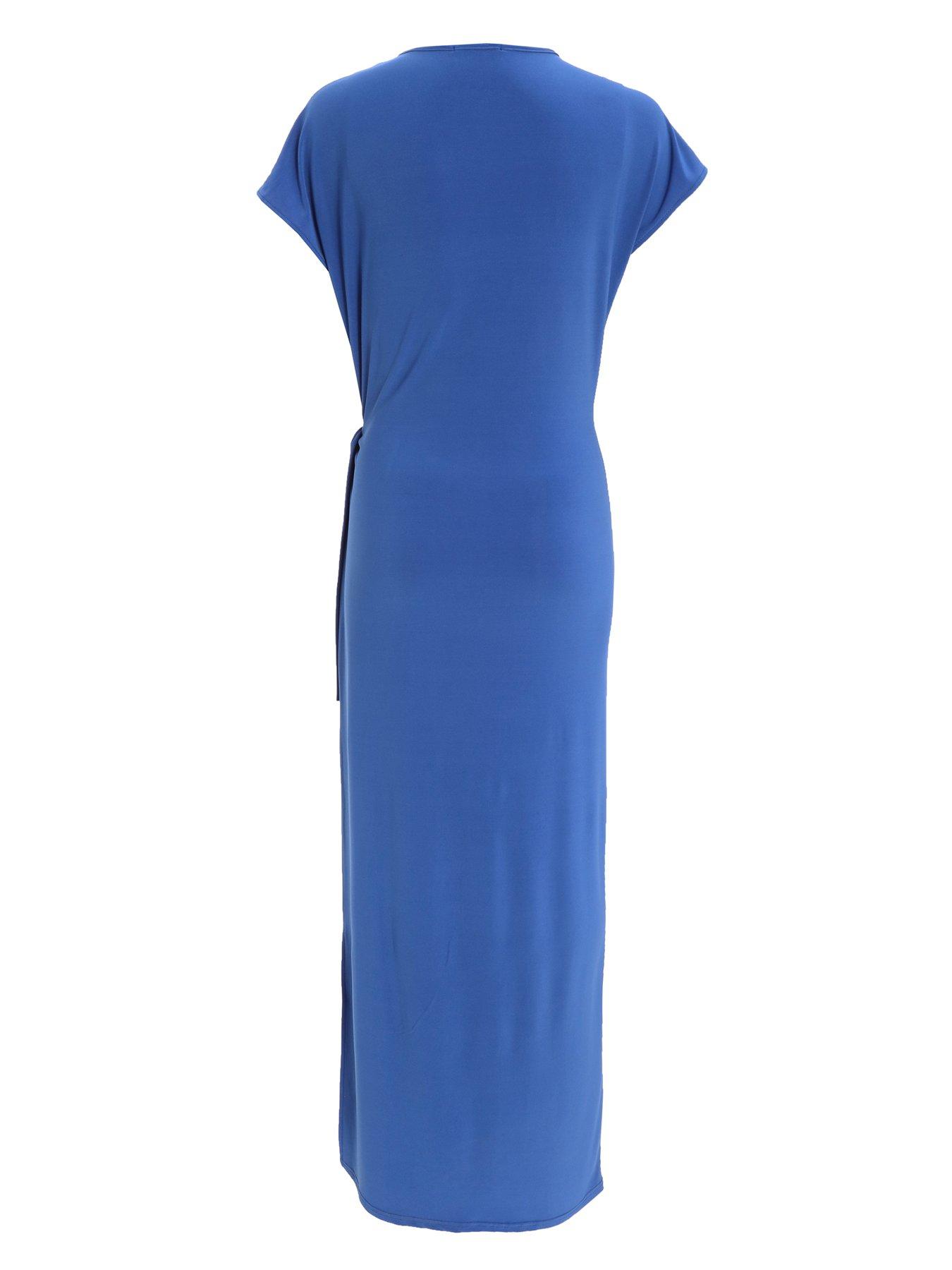 Quiz Blue Twist Maxi Dress | Very.co.uk