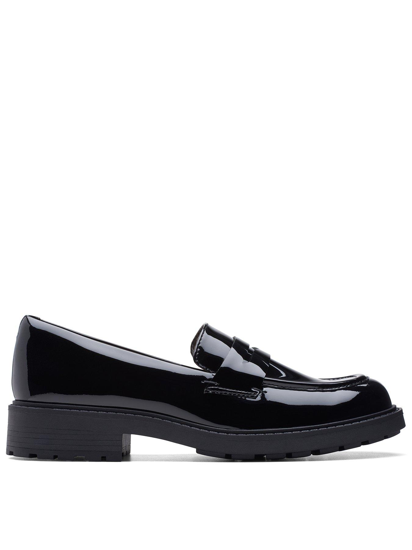 Clarks Orinocco Penny Loafer Black Leather Very