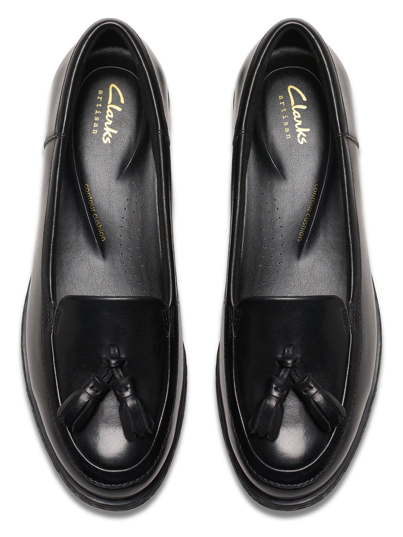 Clarks Havisham Edge Loafer - Black Leather | Very.co.uk