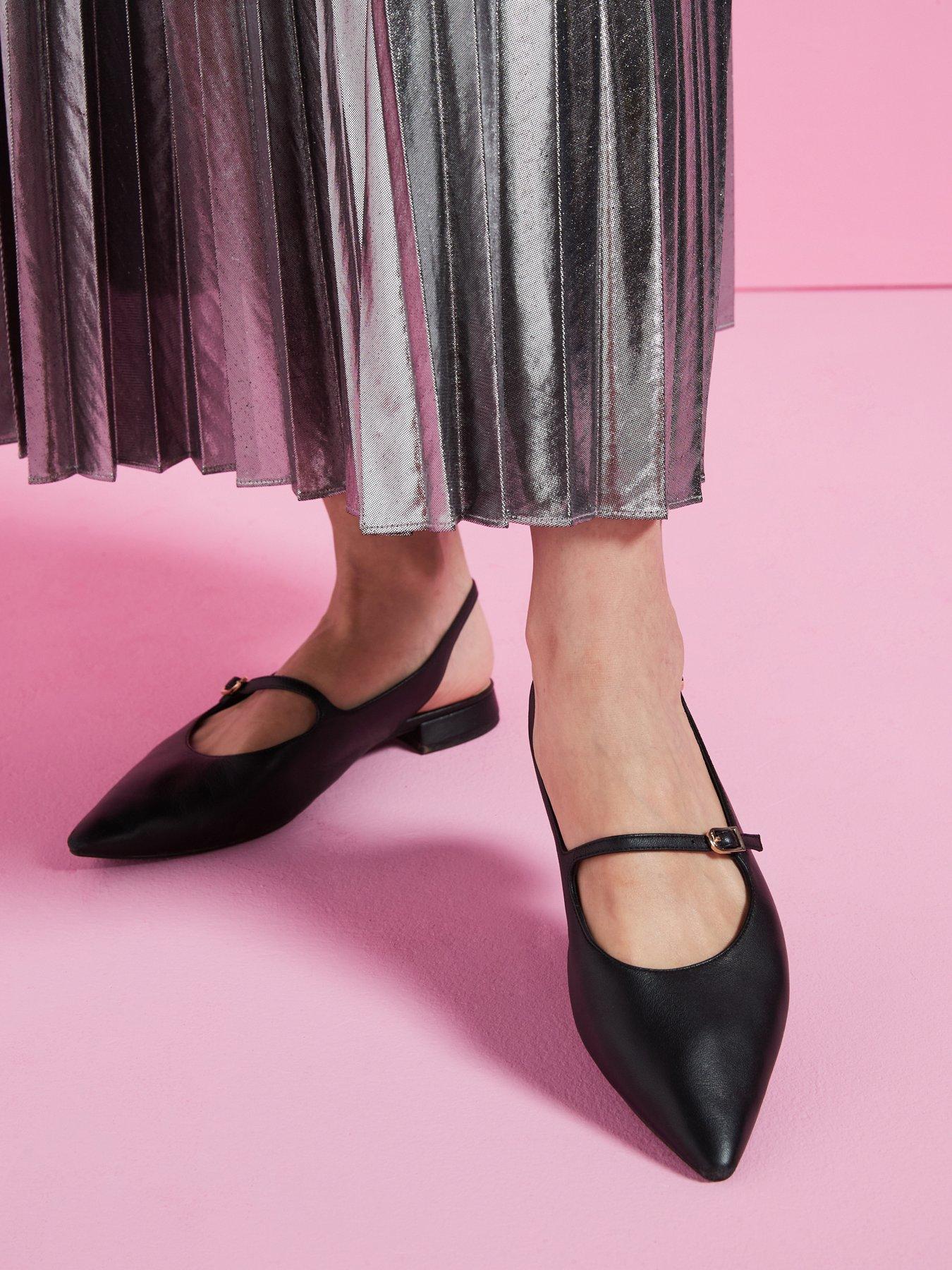 undefined Sensa15 Shine Leather Low Heel Shoe - Black