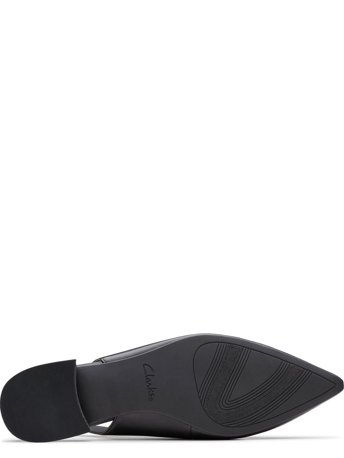 Image 6 of 6 of Clarks Sensa15 Shine Leather Low Heel&nbsp;Shoe - Black