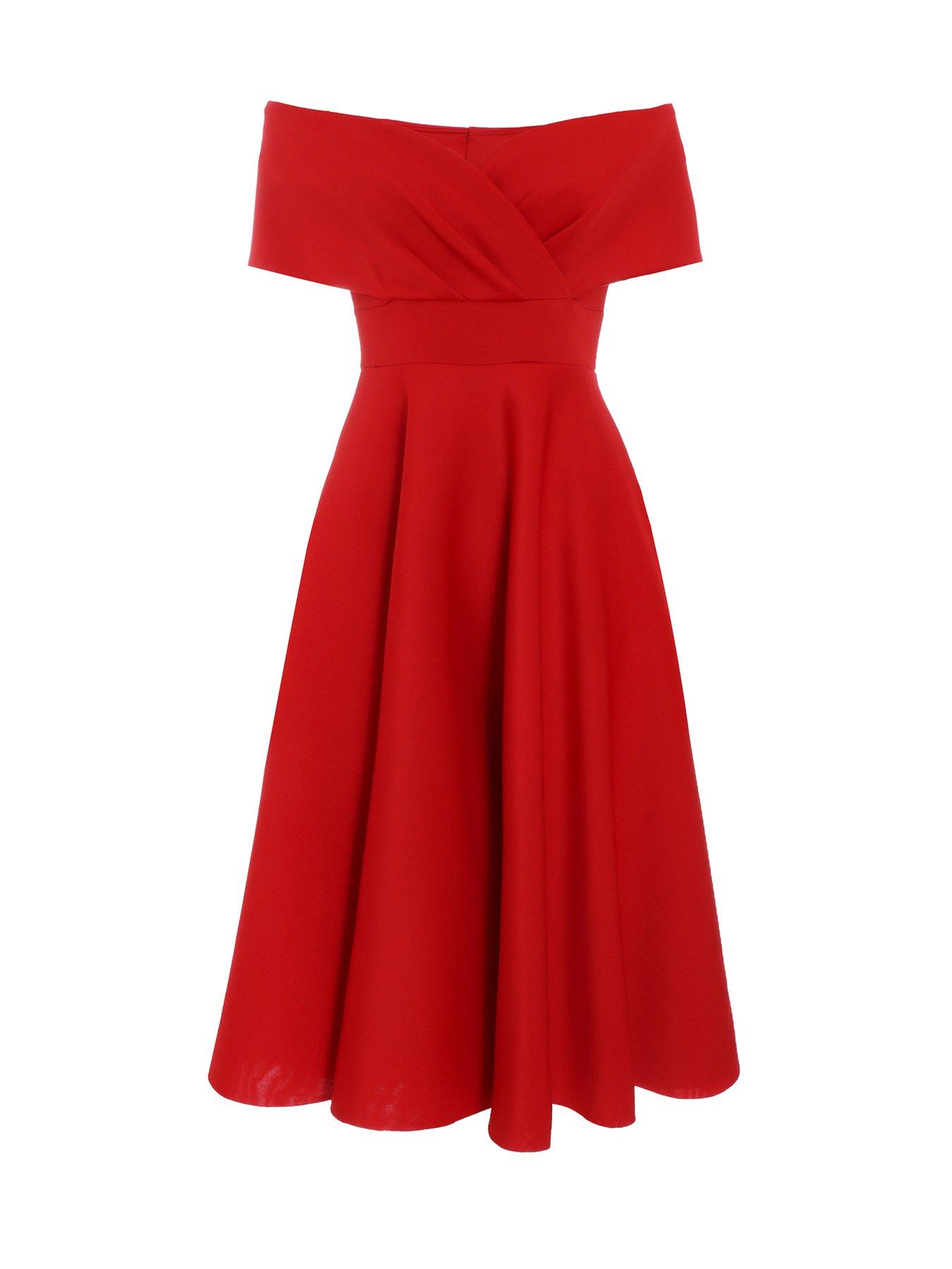 Quiz red dress fashion