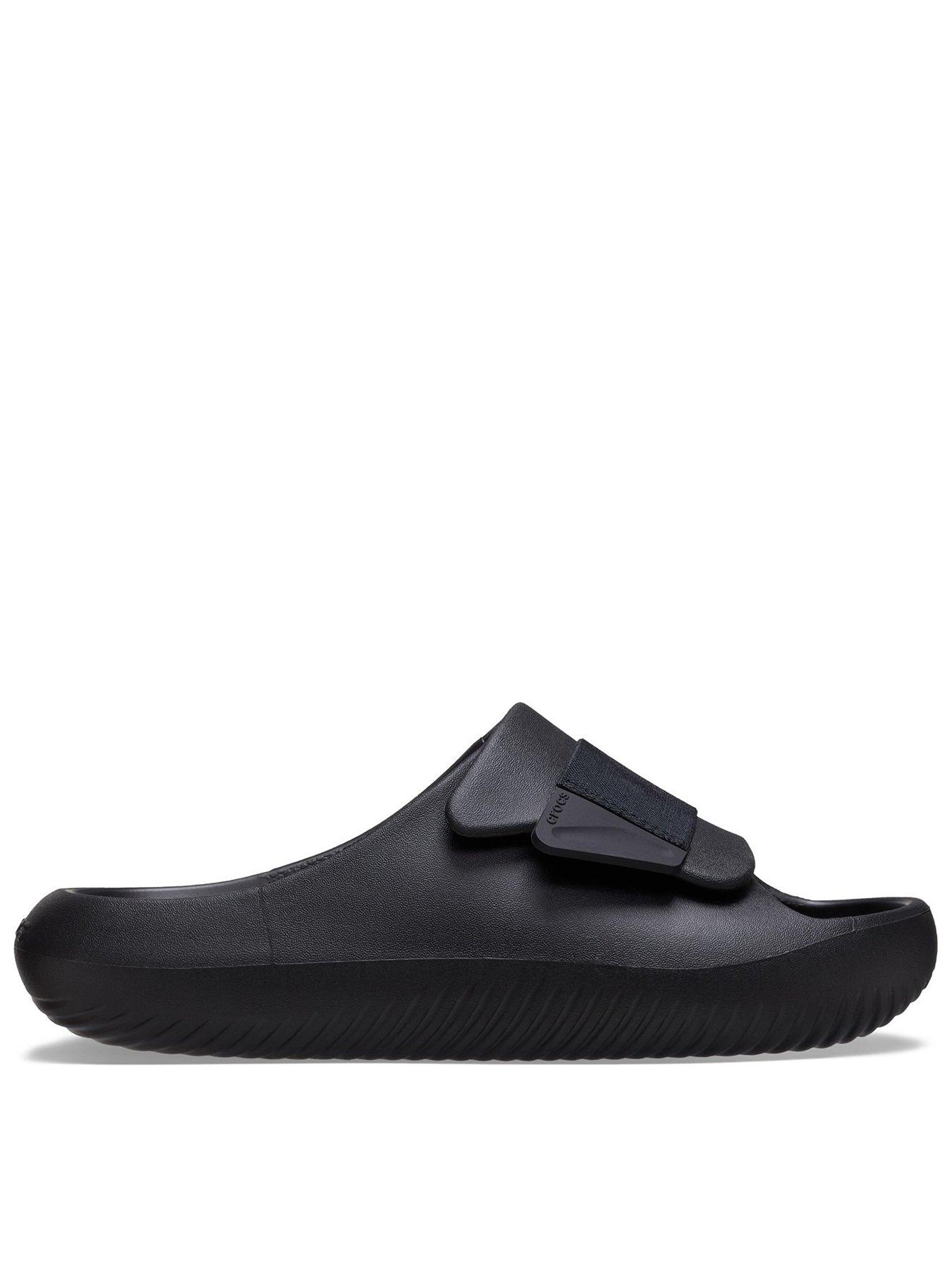 Crocs Men's Mellow Luxe Recovery Slide - Black | Very.co.uk