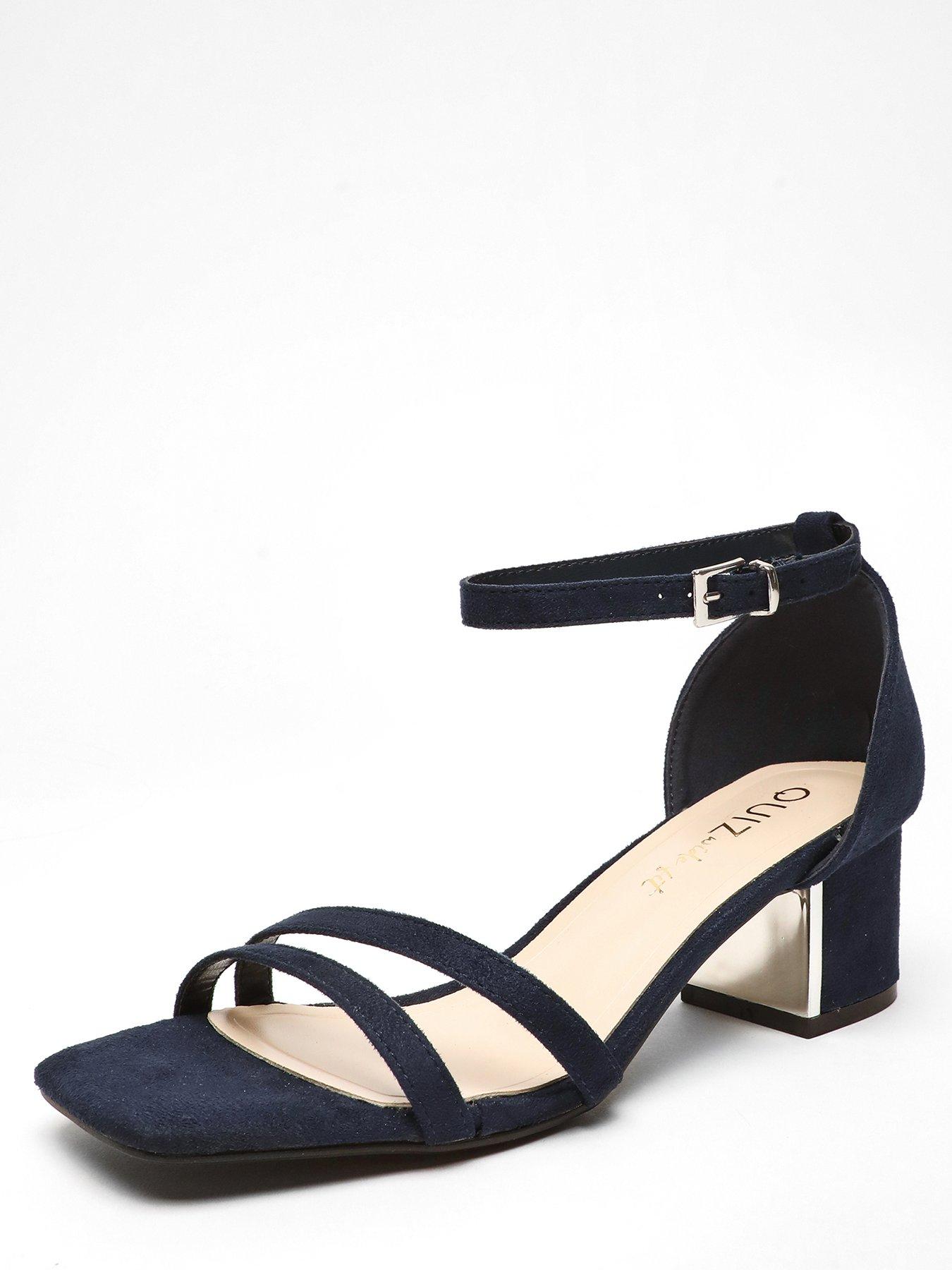 Blue block heel sandals uk hotsell