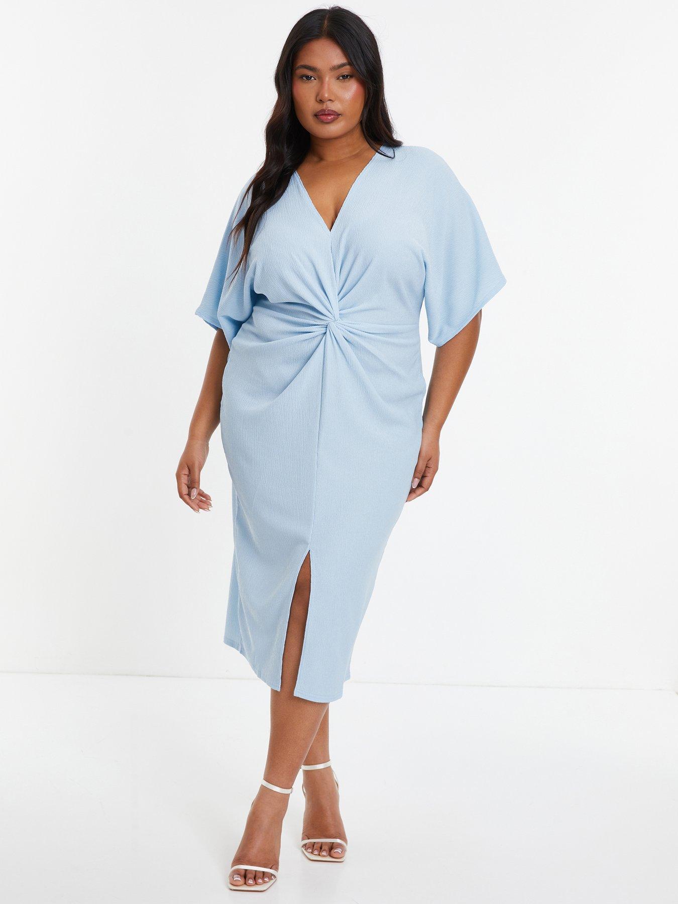 Light blue midi dress uk best sale