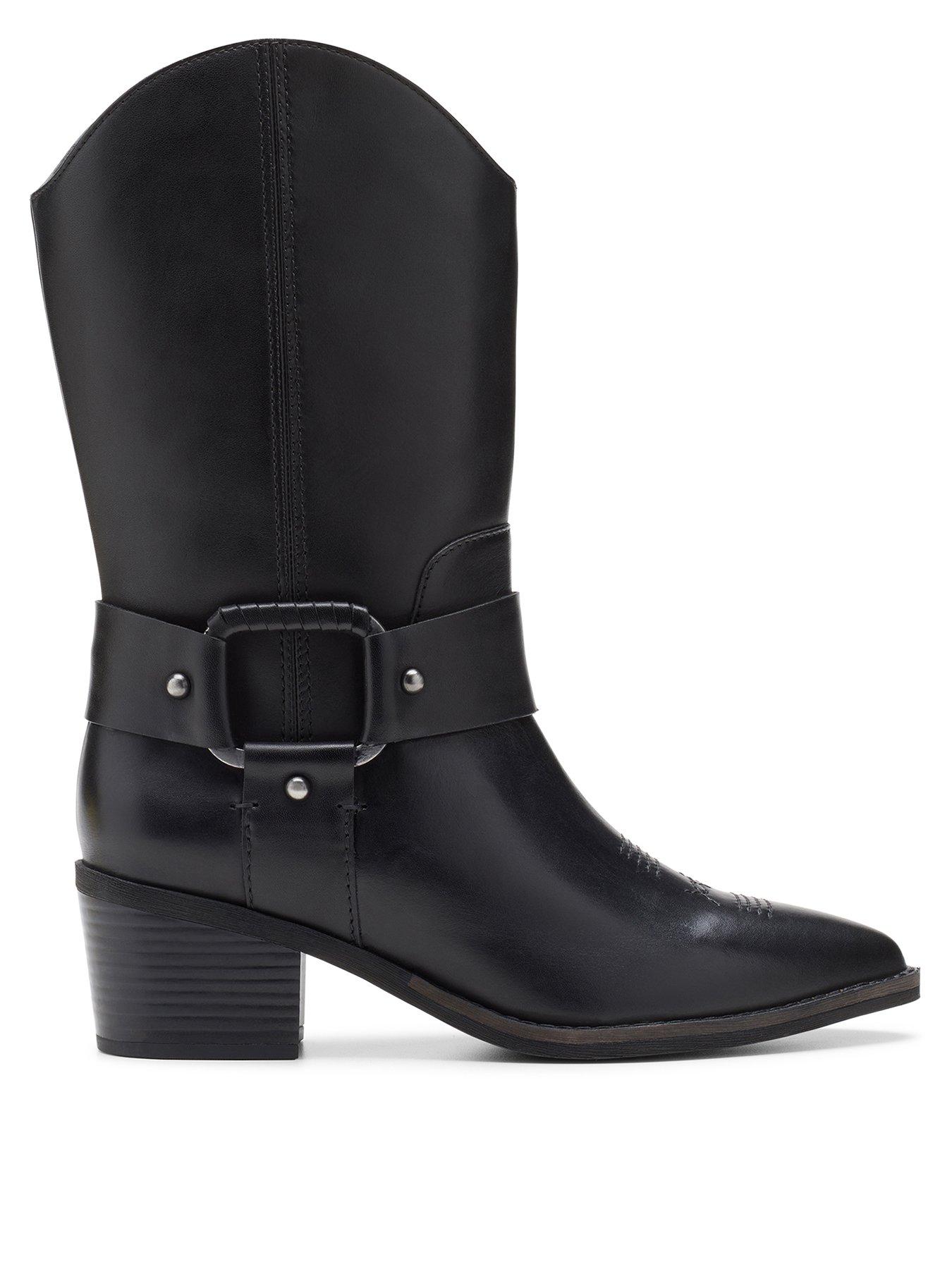 Clarks Morzine Rise Calf Boot Black Very