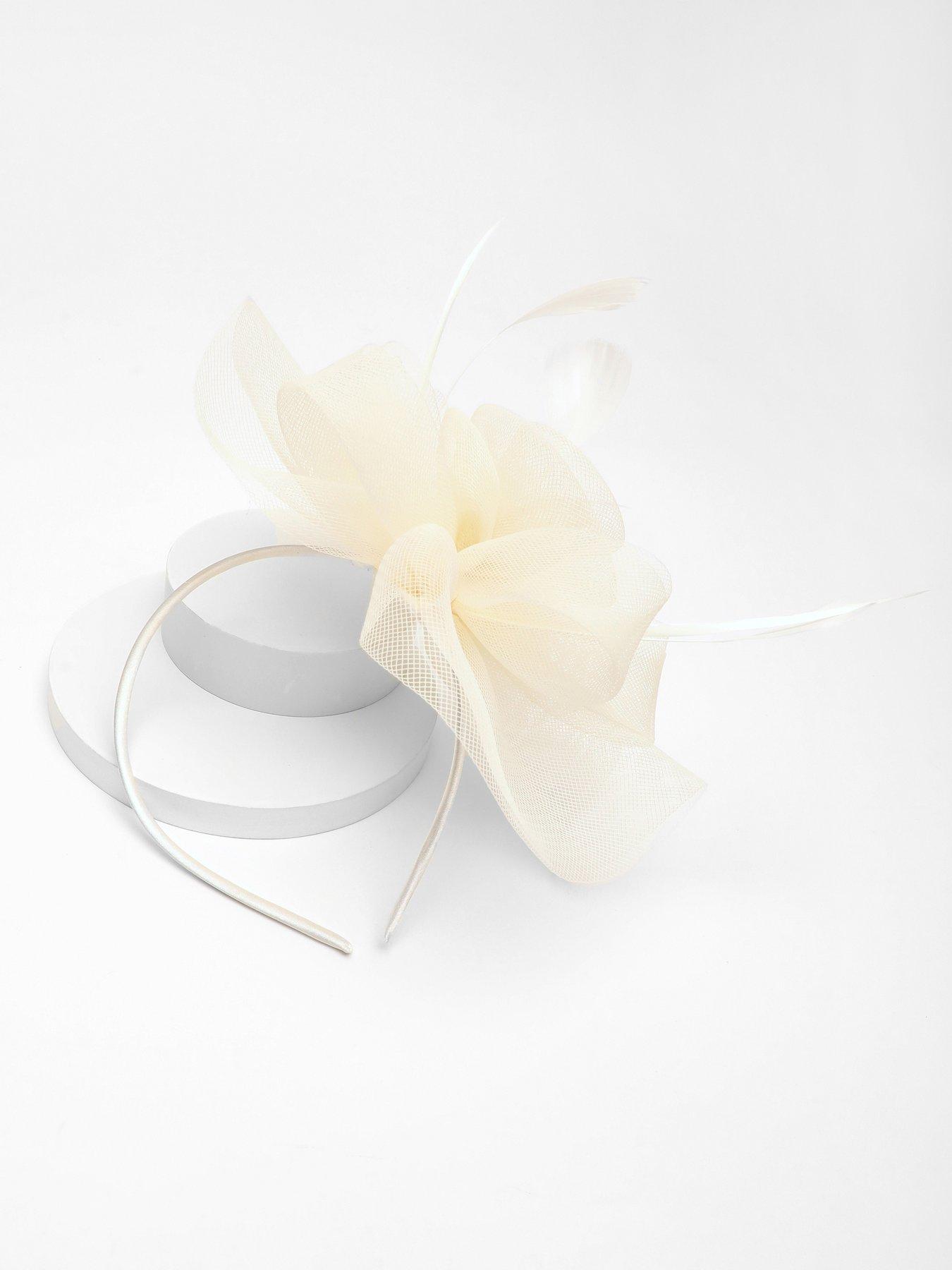 Quiz Cream Diamante Flower Headband Fascinator Very.co.uk