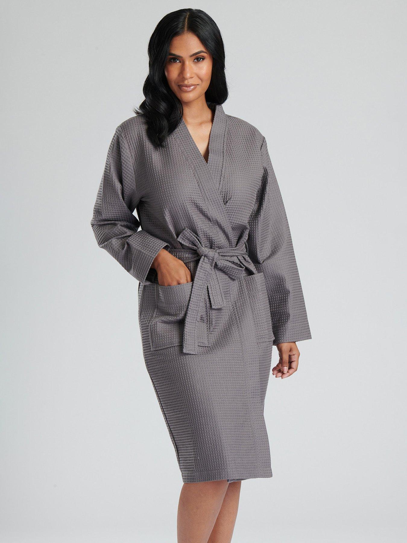 loungeable-cotton-waffle-robe-charcoal